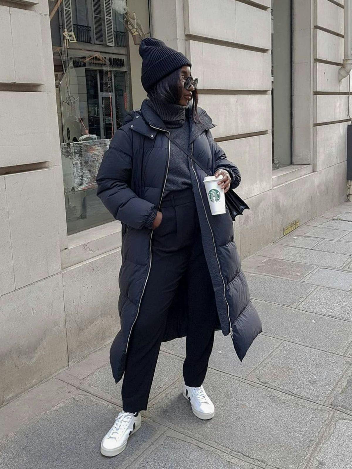 Down puffer coat long on sale