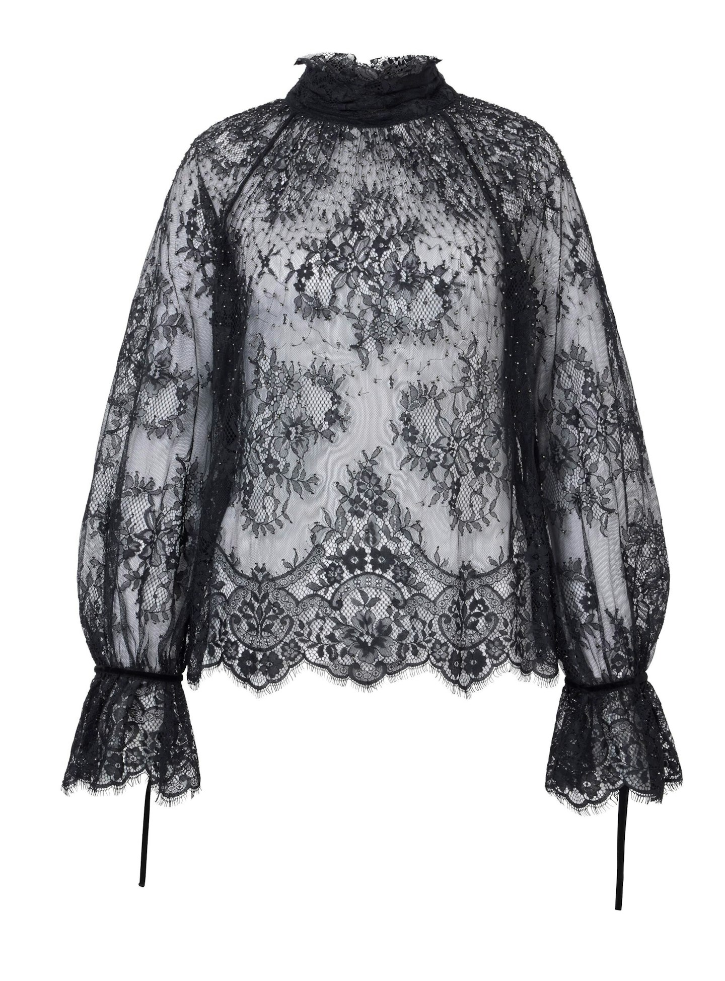 m&s x sienna miller lace top