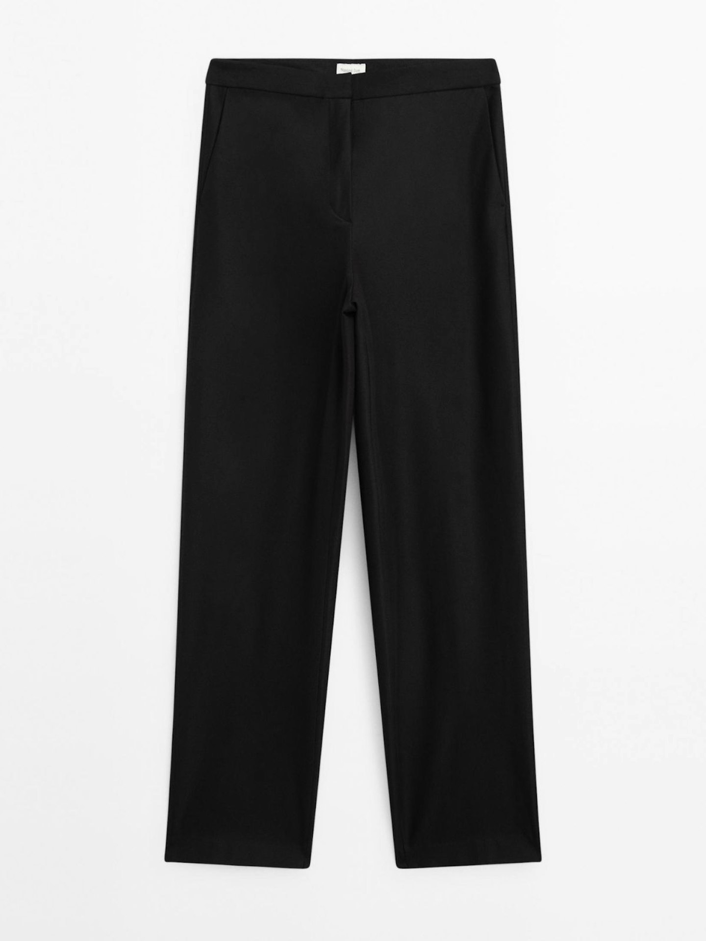 Cotton Blend Suit Trousers