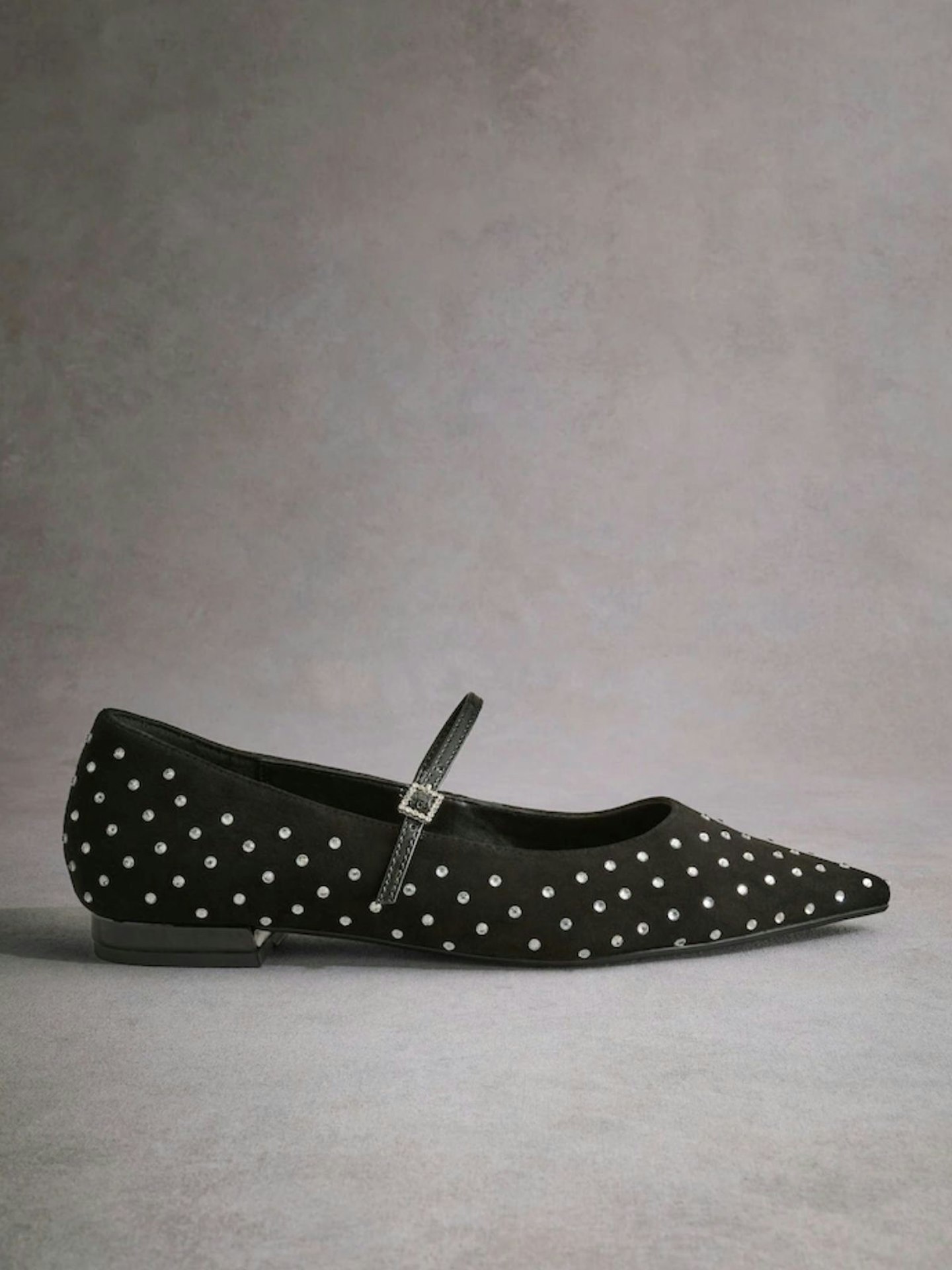 Tabitha Simmons Hai Studded Point Toe Mary Jane Shoes