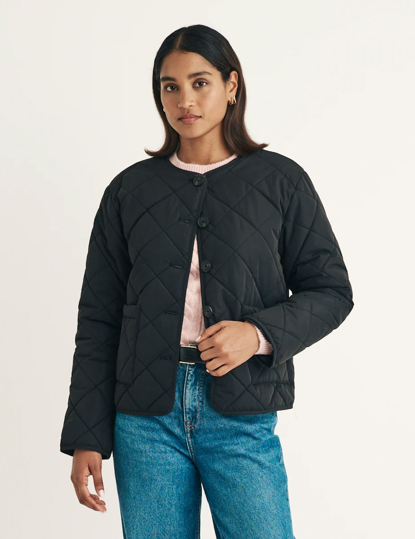 Nobody's Child, Black Quilted Bomber Jacket