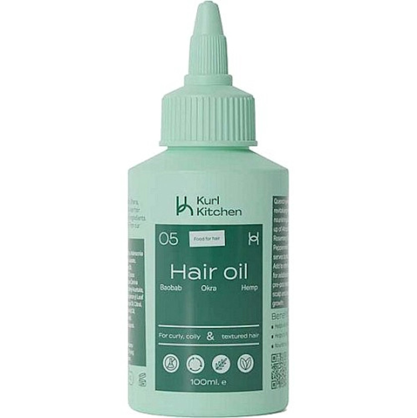 Kurl Kitchen Baobab Okra Hemp Hair Oil 