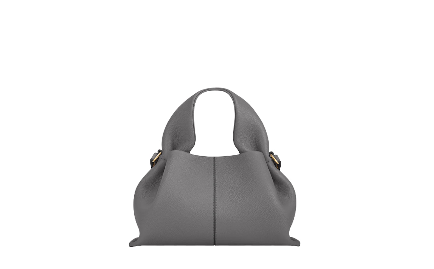 grey handbag