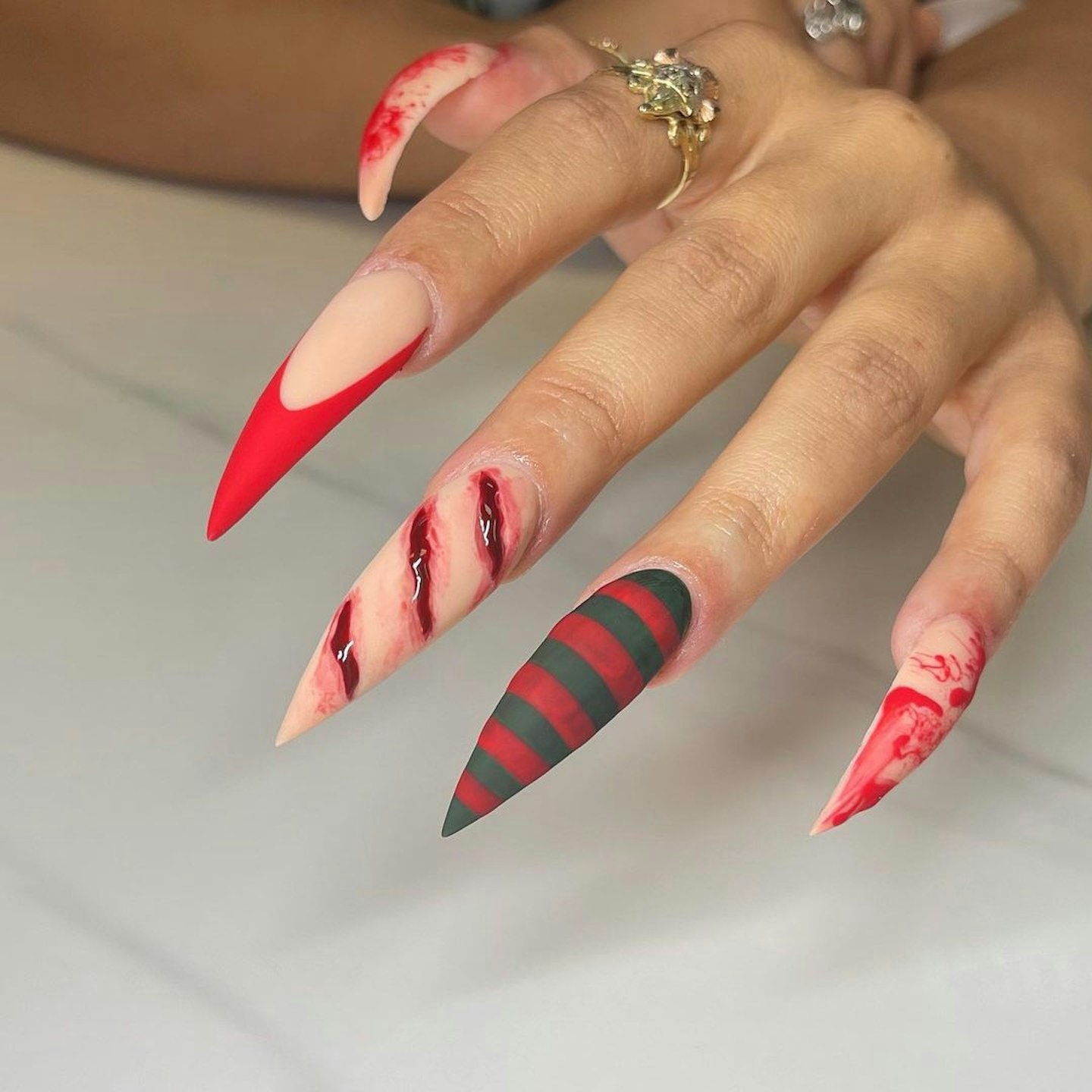Bad Elf Halloween Nails