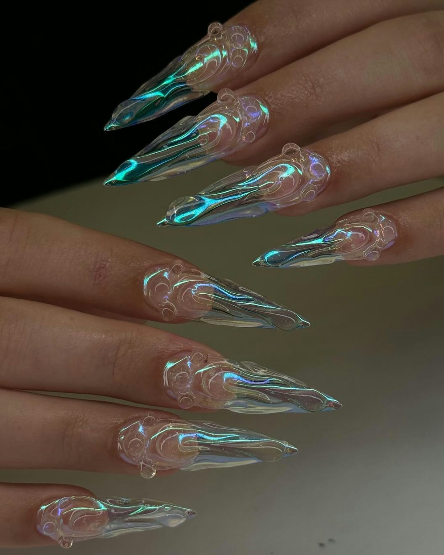 Mermaid Fairy Halloween Nails