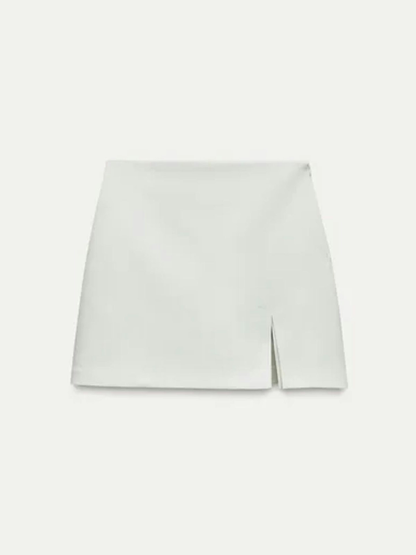 Zara, Skort With Slit At The Hem