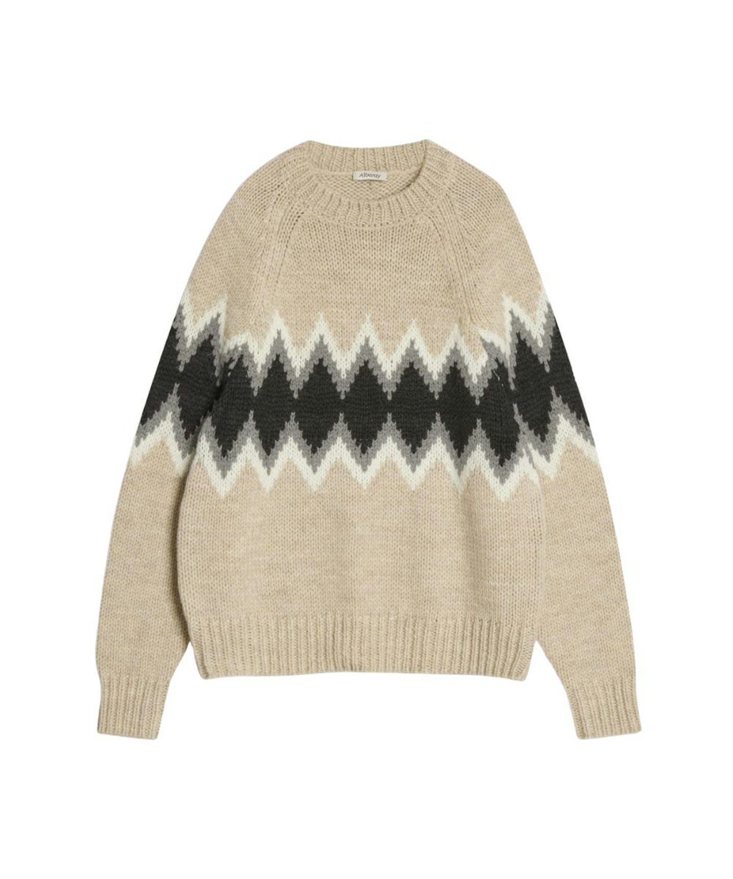 Albaray, Wool Blend Argyle Stripe Jumper