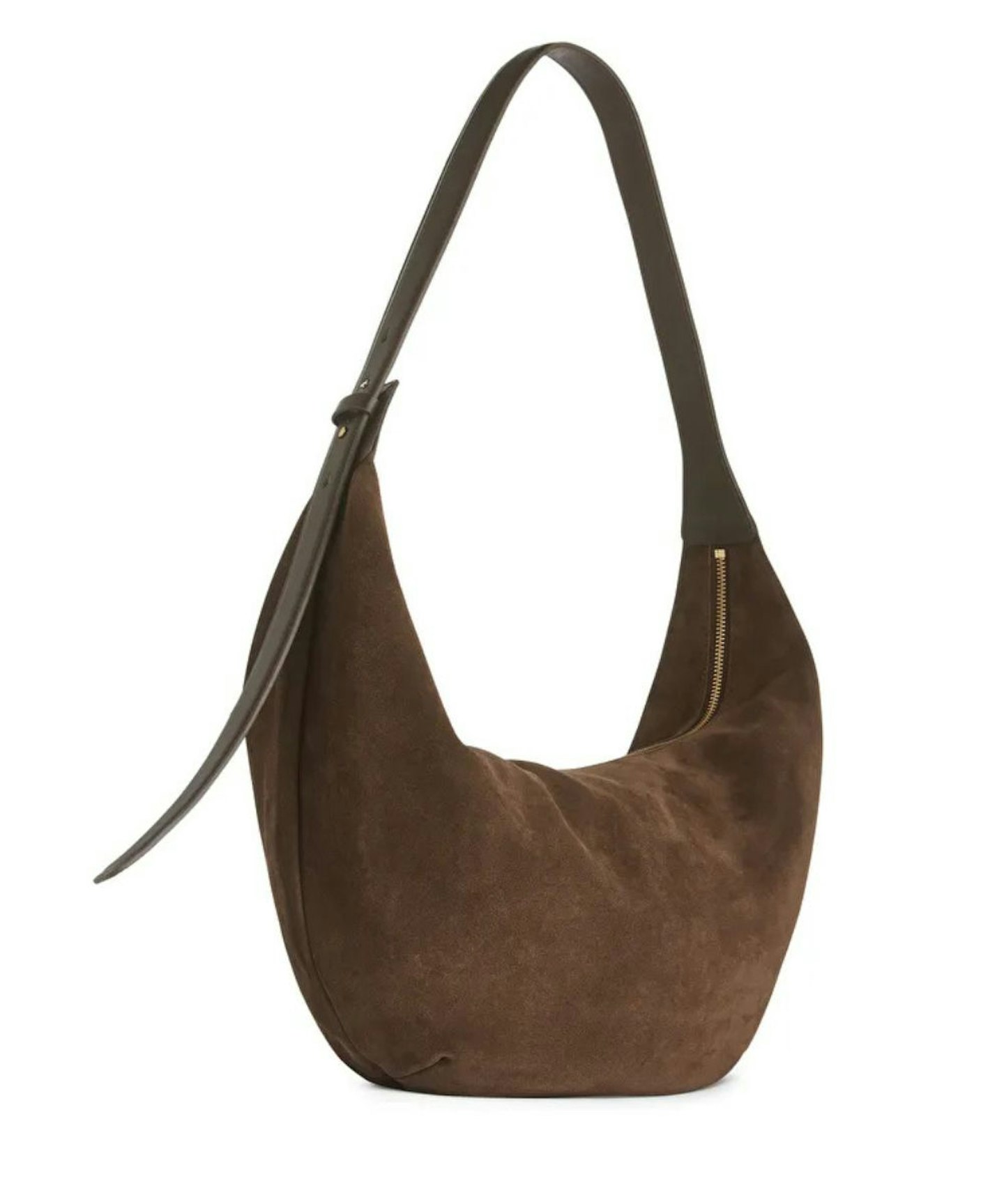 ARKET, Curved Suede Bag