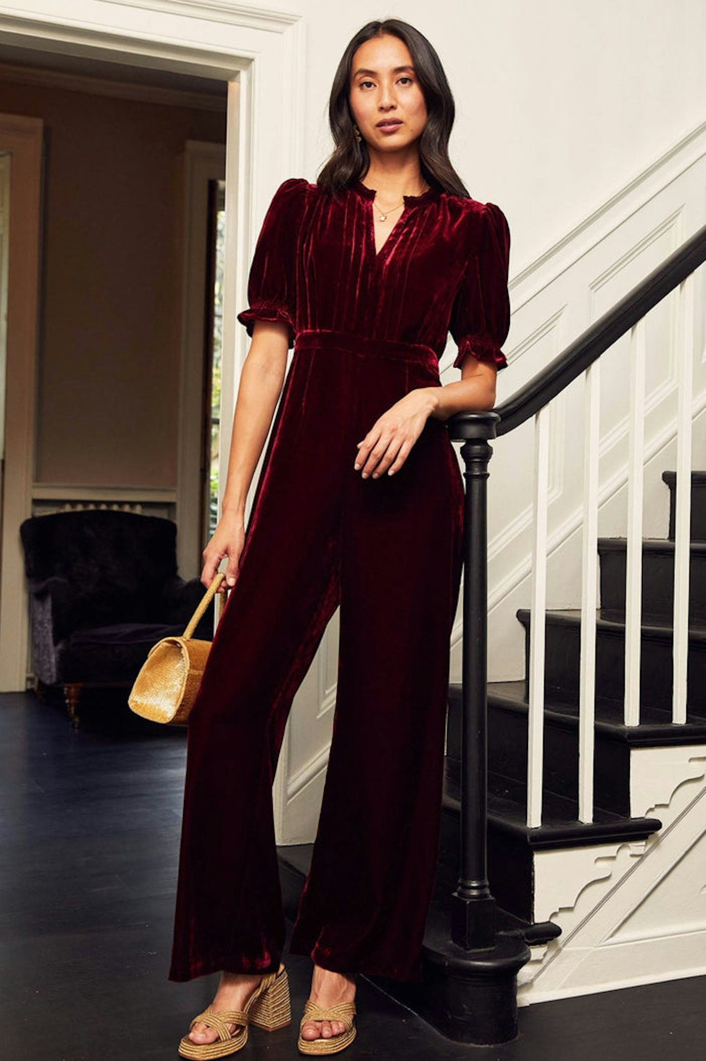 Aspiga Tallulah Velvet Jumpsuit