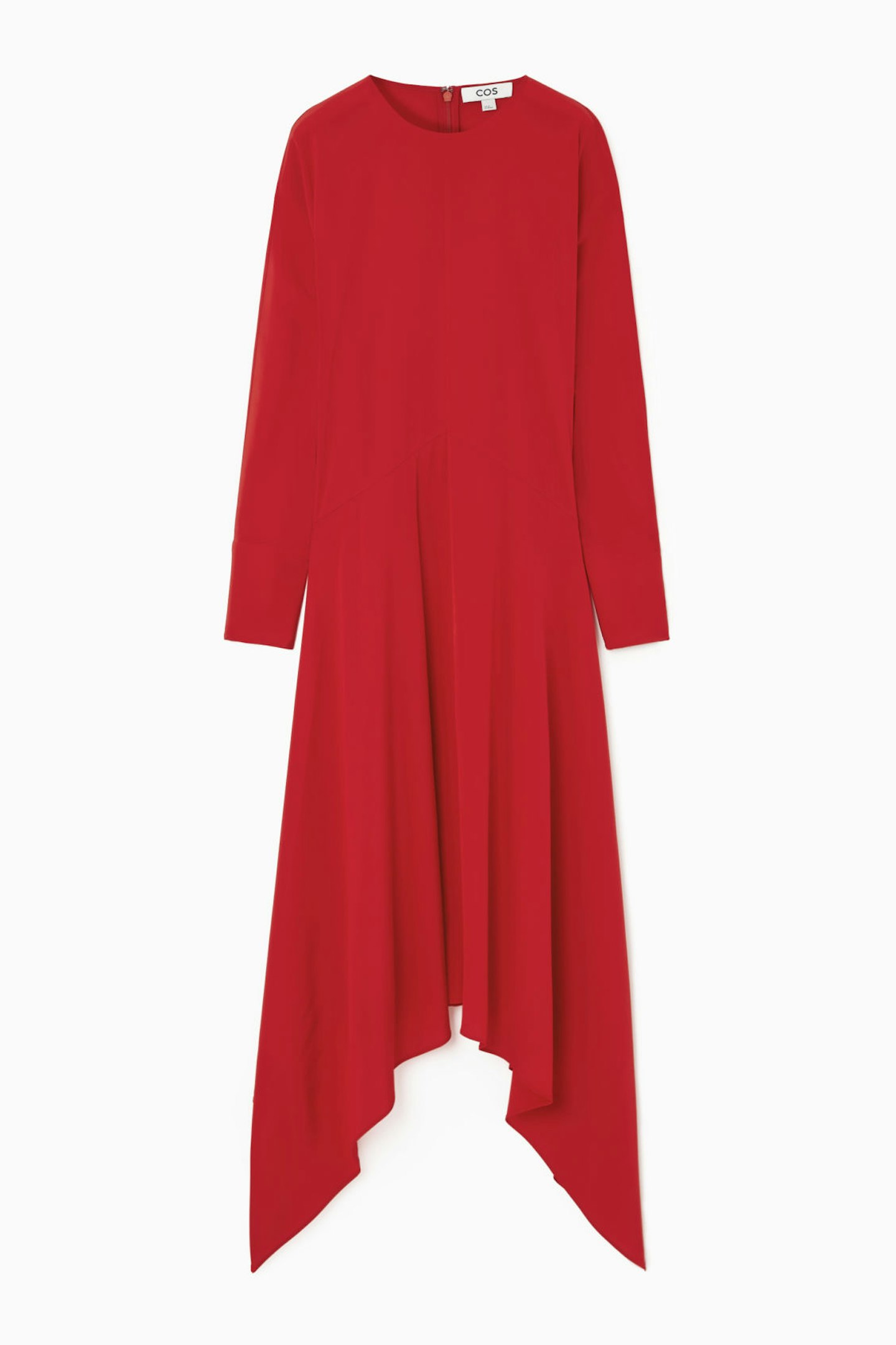 COS Open-Sleeve Silk-Blend Dress