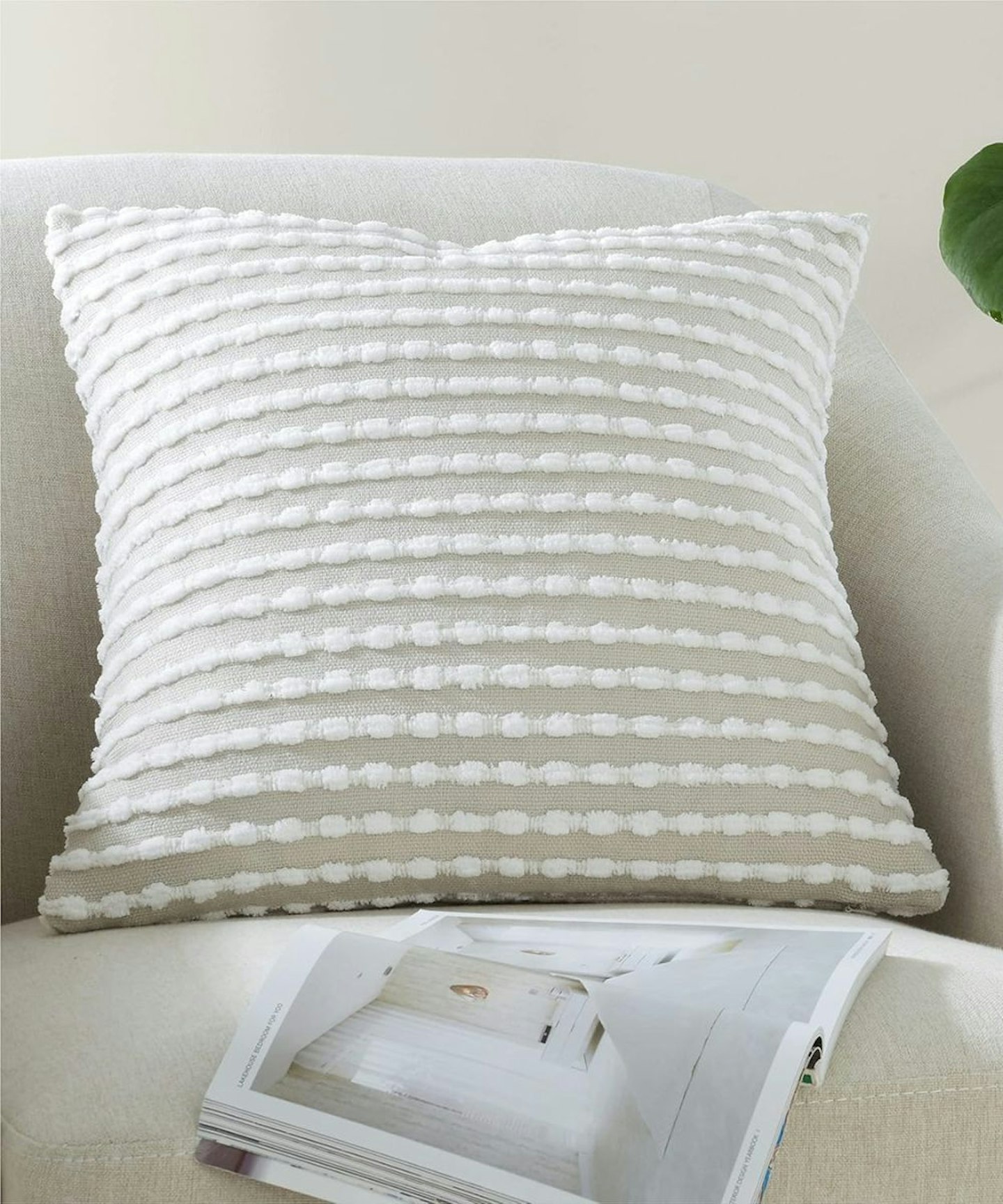 Catherine Lansfield Natural Cushion 