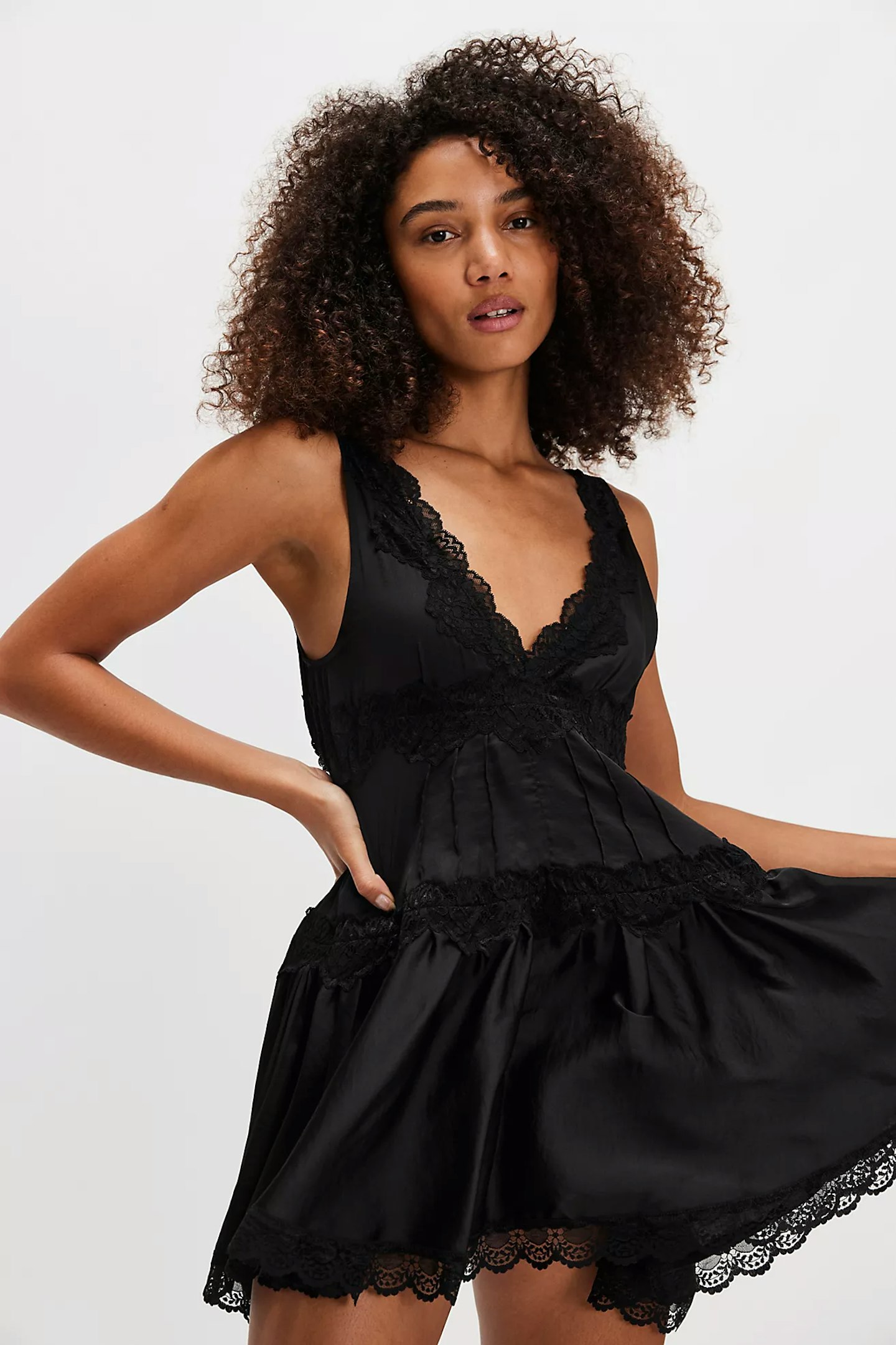 Free People, In This Groove Mini Slip