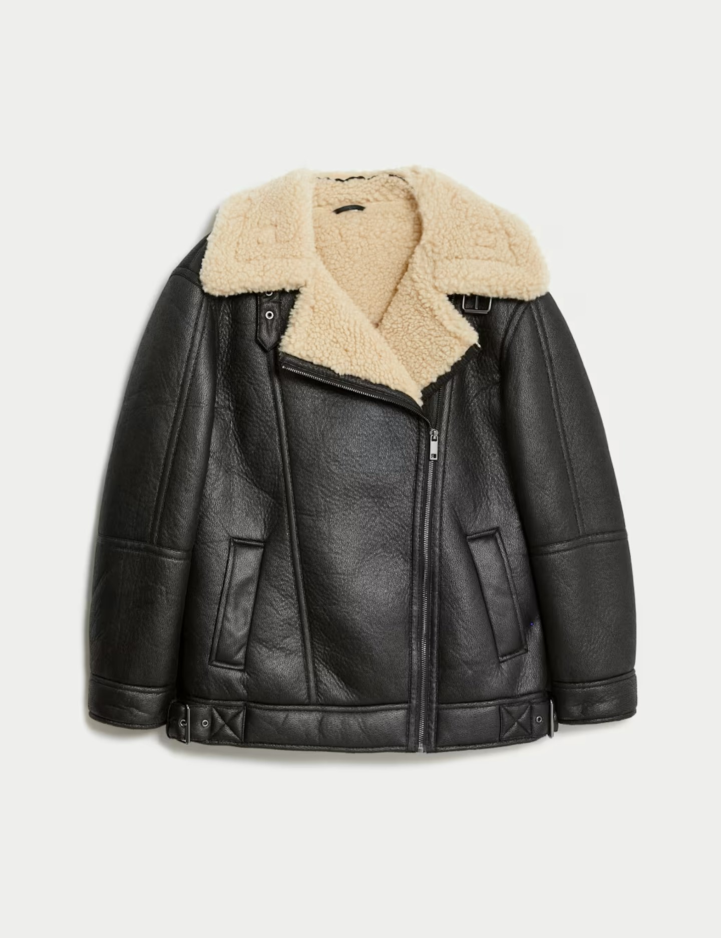 M&S, Faux Shearling Aviator