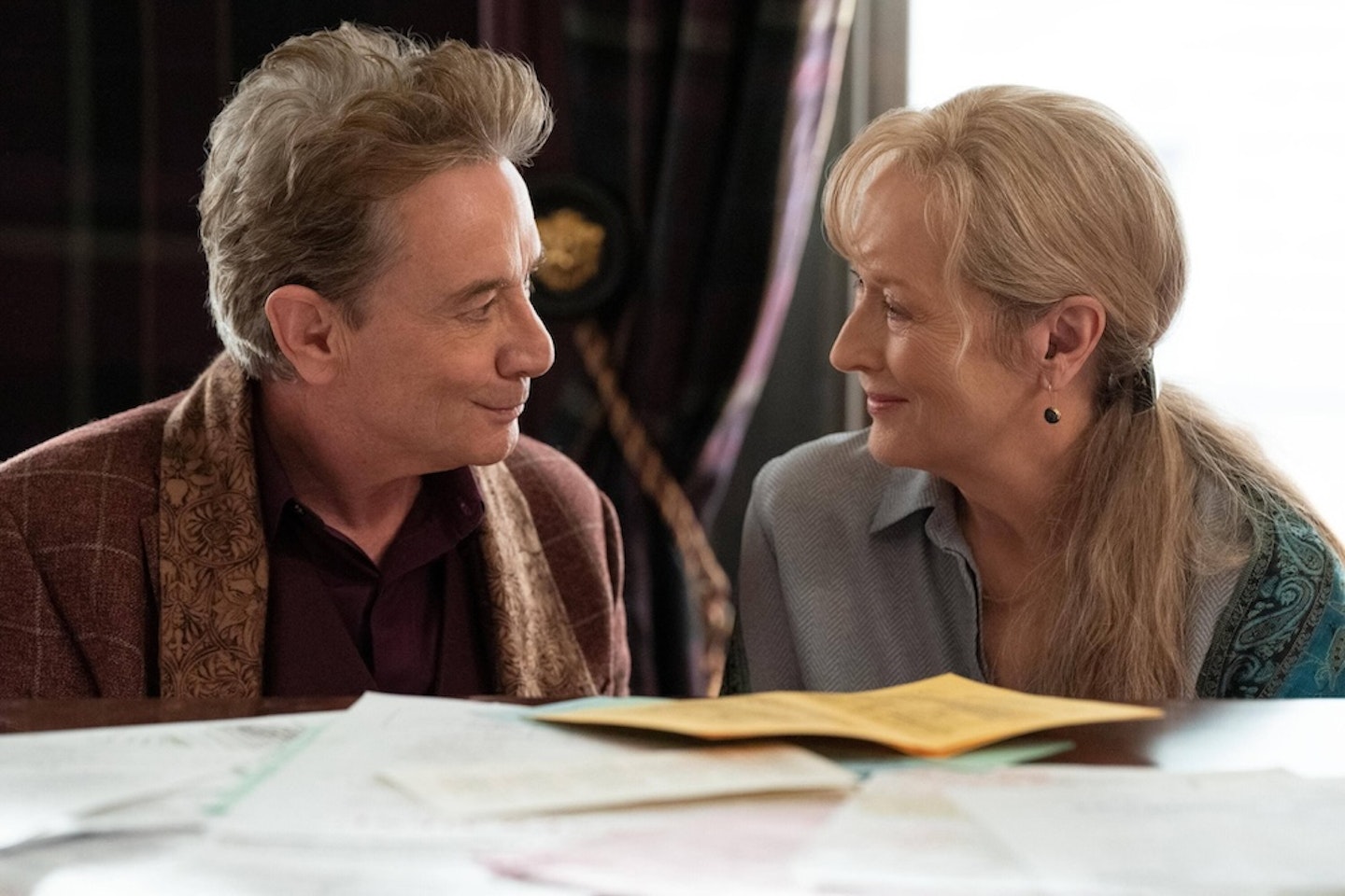 Meryl Streep and Martin Short in Only Murders in the Building