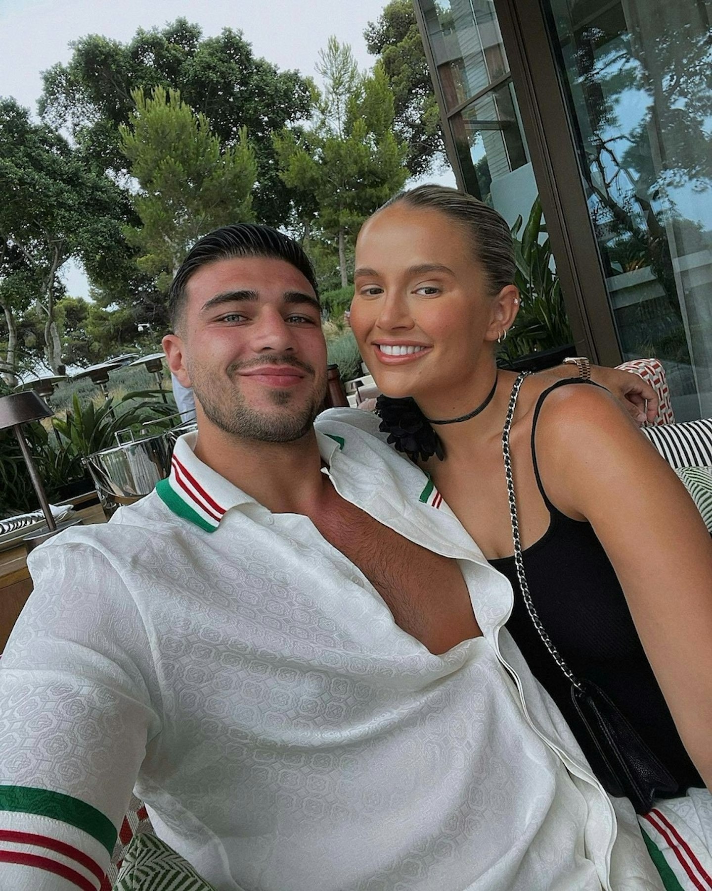 Tommy Fury poses for a selfie with girlfriend Molly-Mae Hague