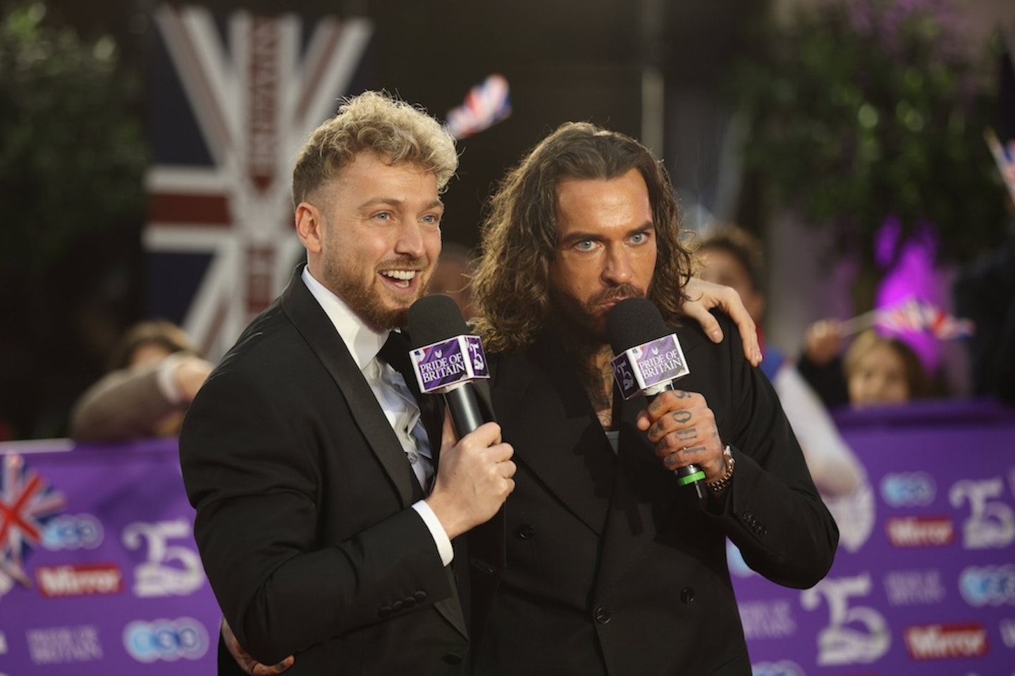 Sam Thompson and Pete Wicks at the Pride of Britain Awards