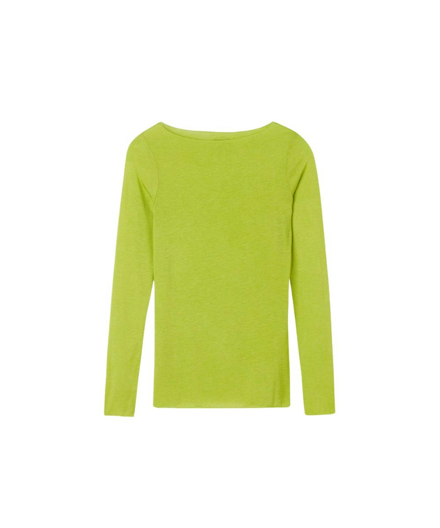 Intimissimi Boat Neck Neon Green Cashmere Ultralight Jumper 