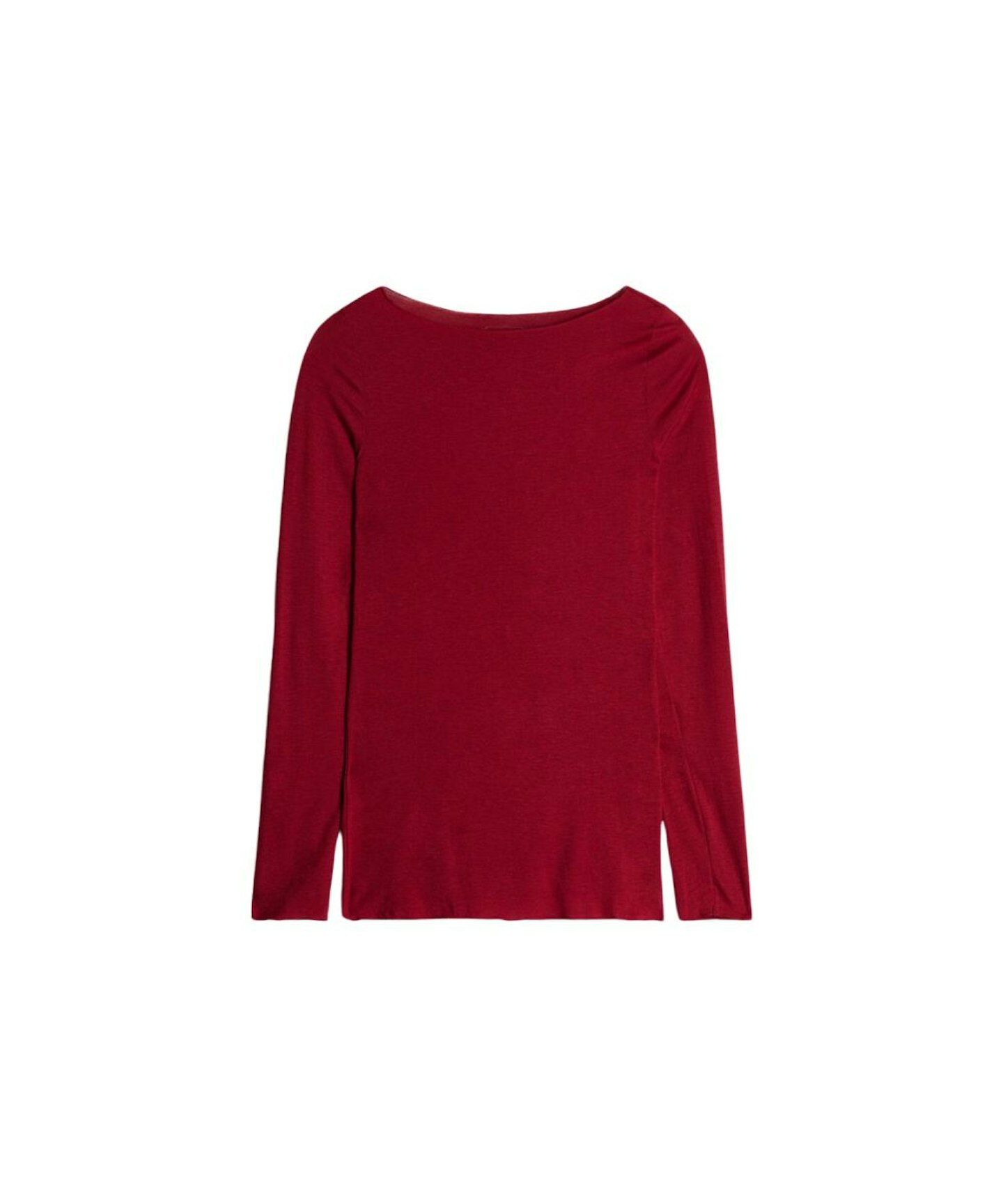 Intimissimi Boat Neck Burgundy Cashmere Ultralight Jumper 