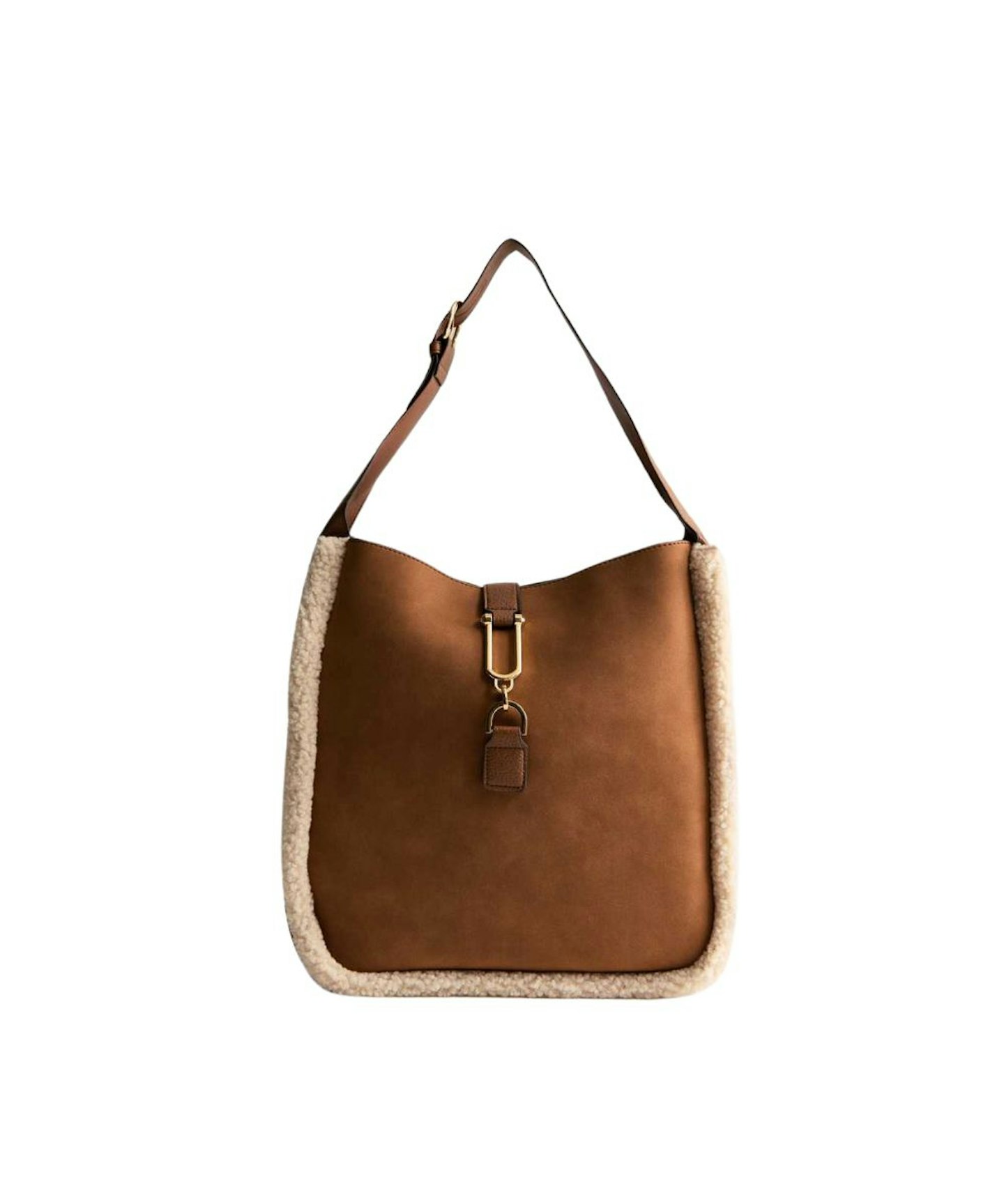 New Look, Borg Trim Hobo Bag 