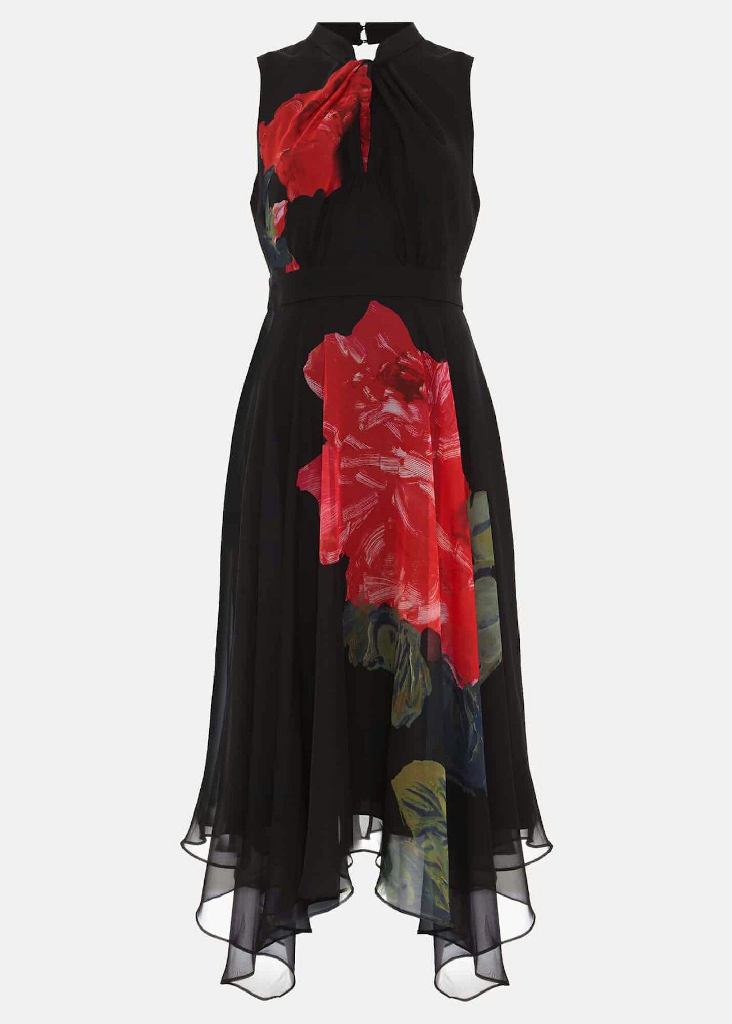 Phase Eight Lucia Chiffon Floral Midi Dress