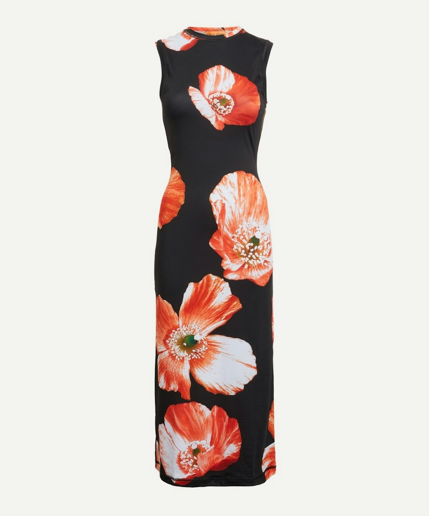 Stine Goya Dayna Opium Poppies Sleeveless Midi Dress