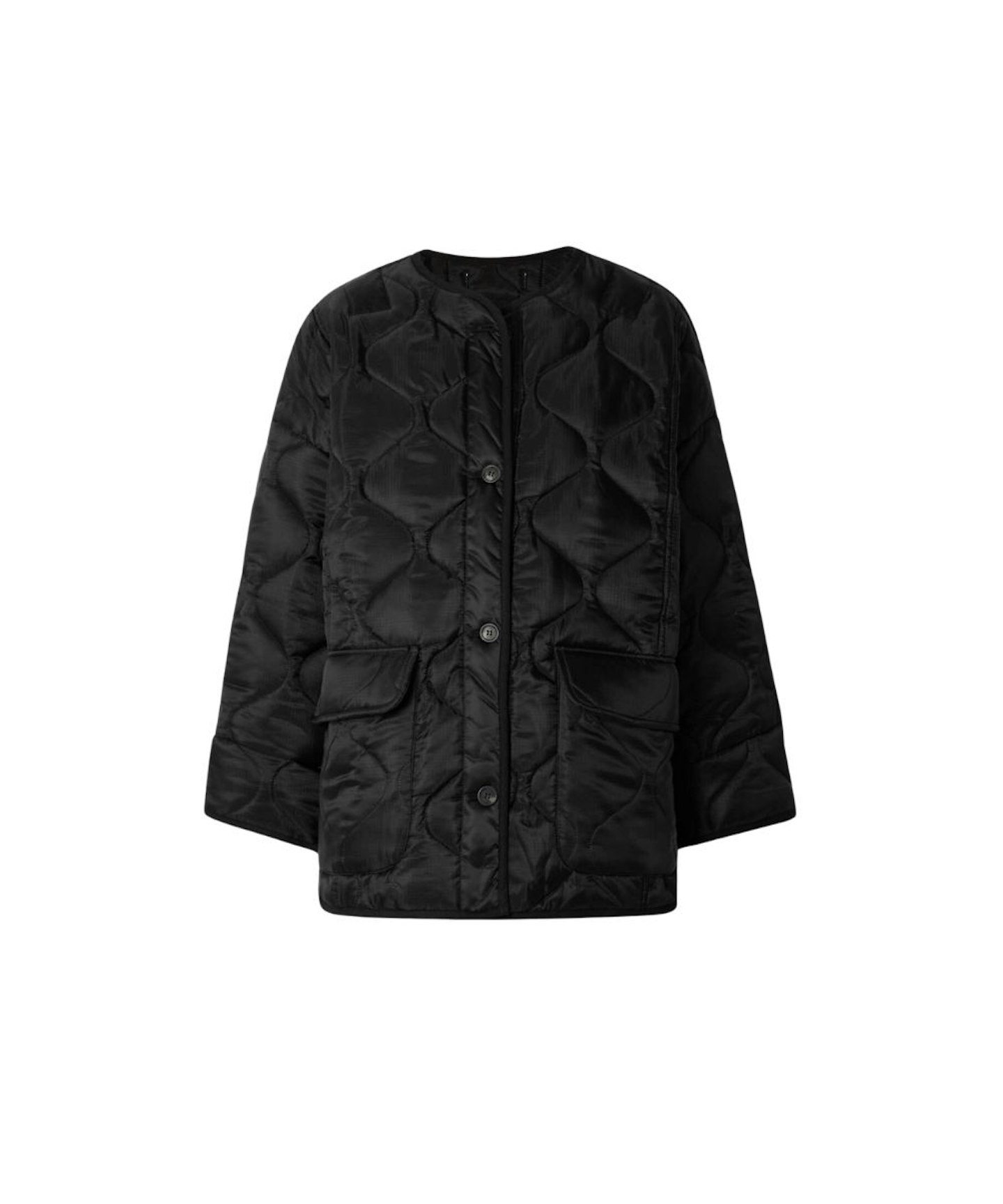 The Frankie Shop Black Quilted Jacket 