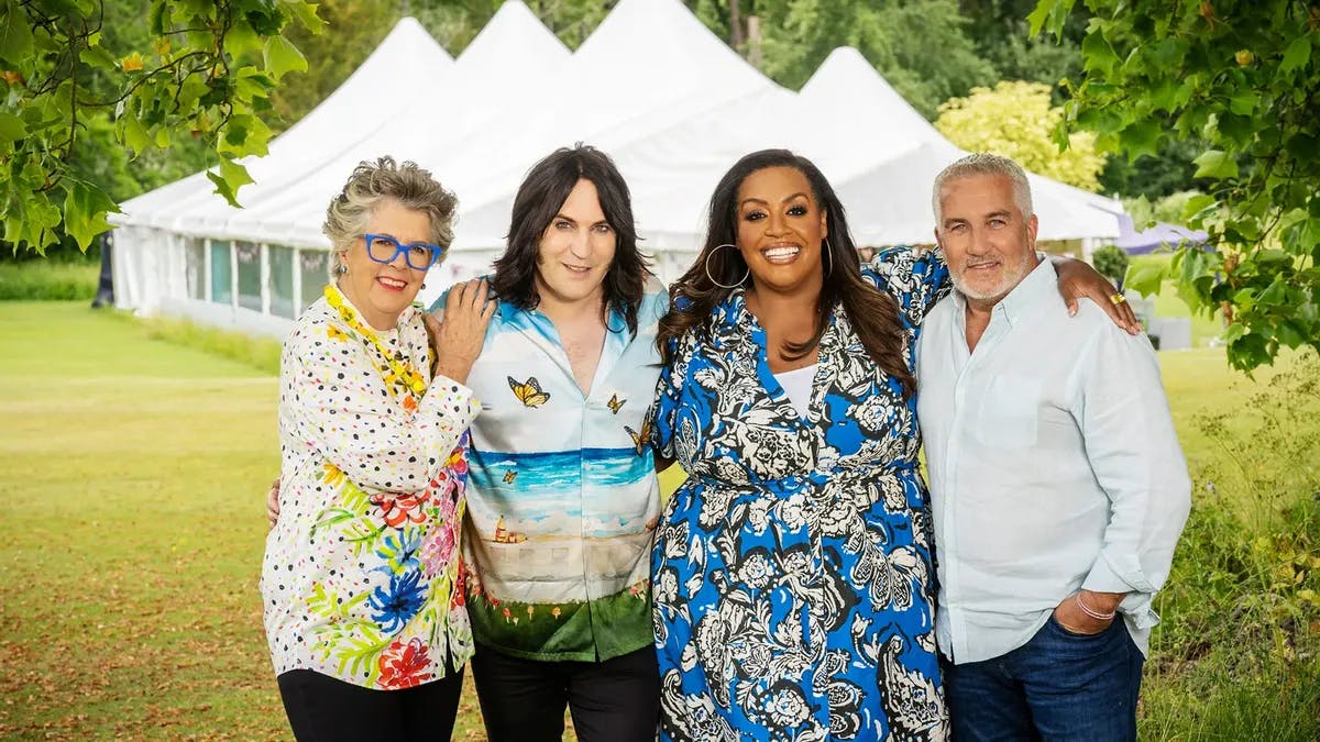 The Judges And Presenters On The Great British Bake Off
