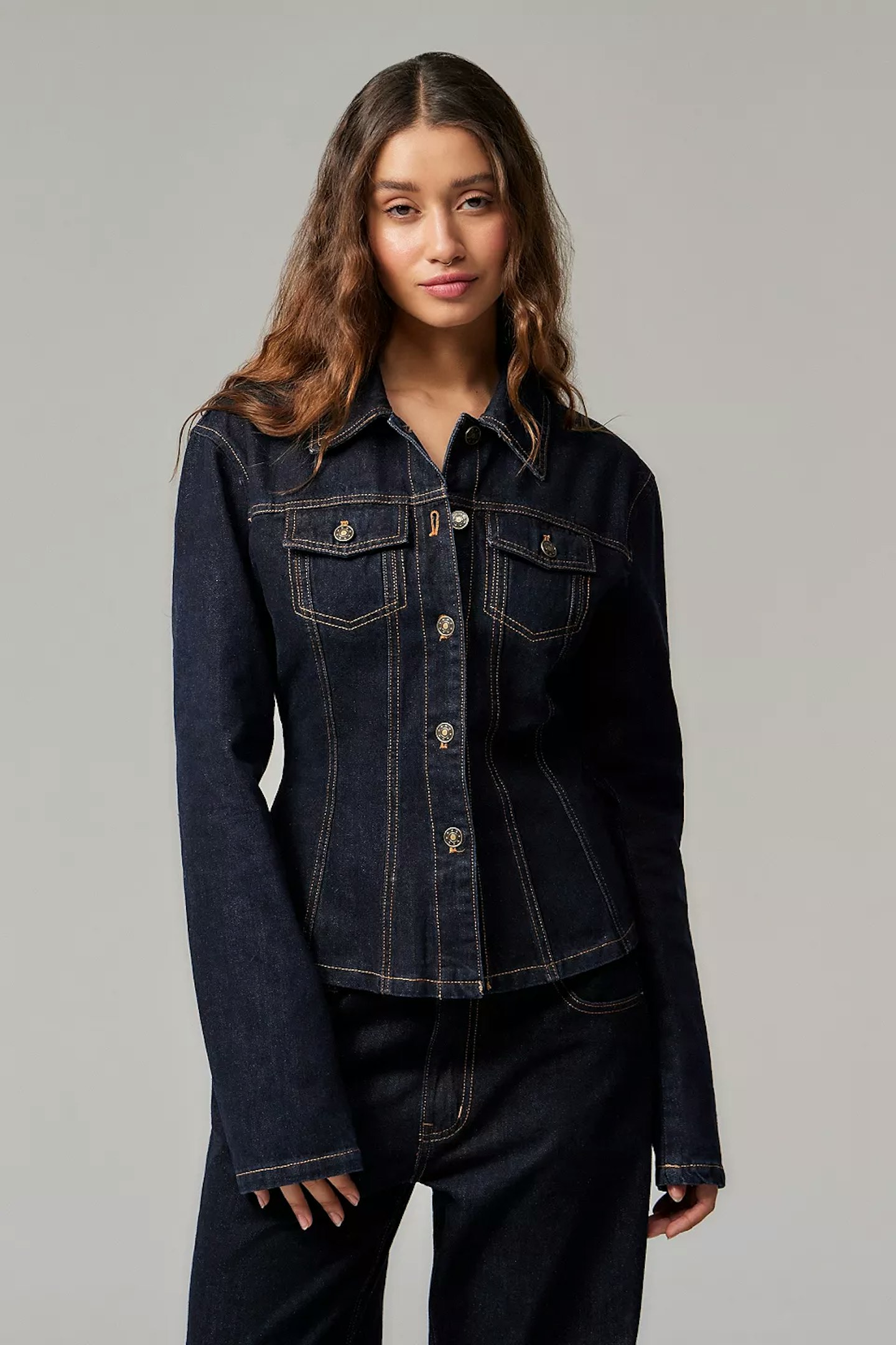 UO, Lioness Rider Denim Jacket