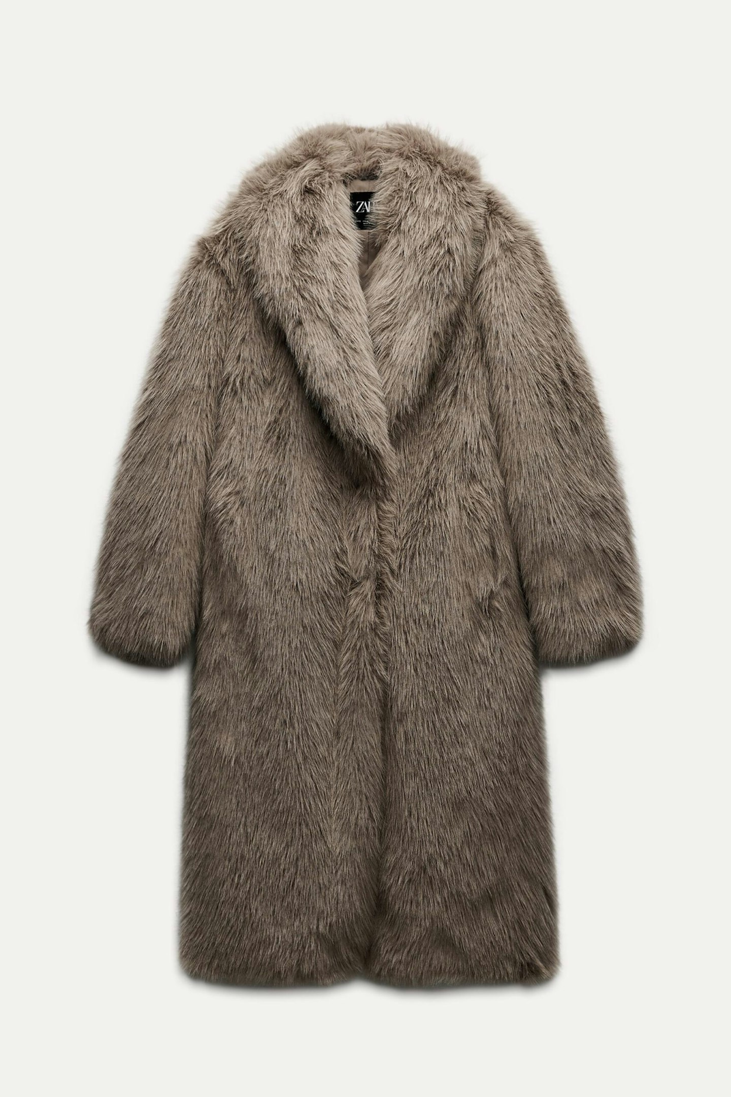 Zara, Long Faux Fur Coat 