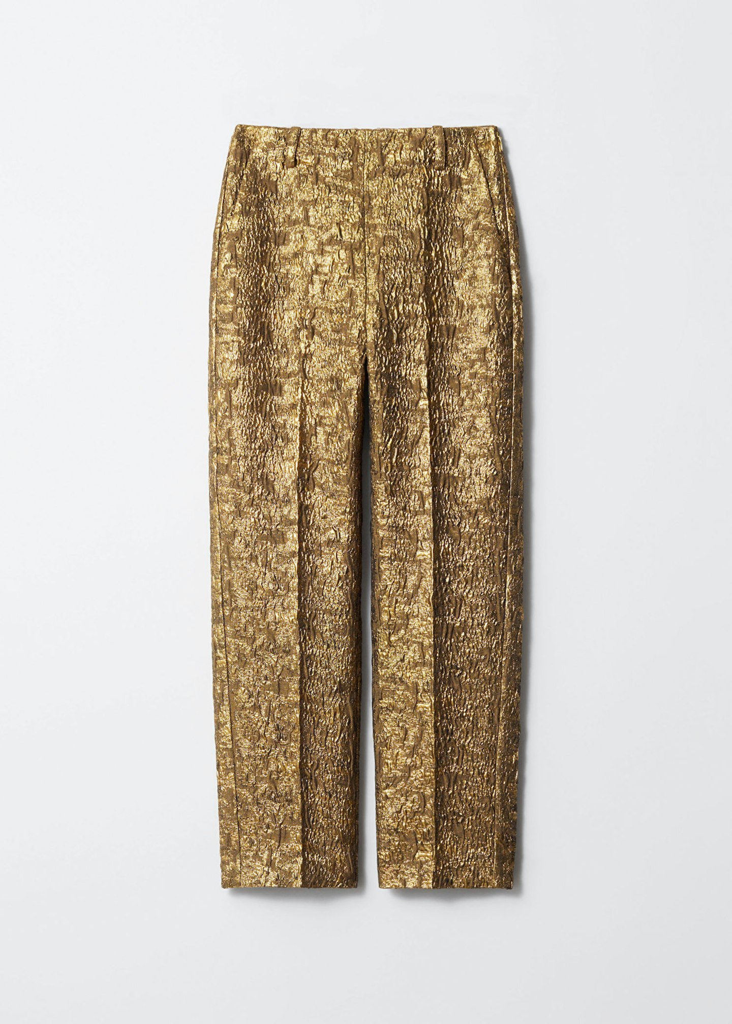 & other stories gold trousers