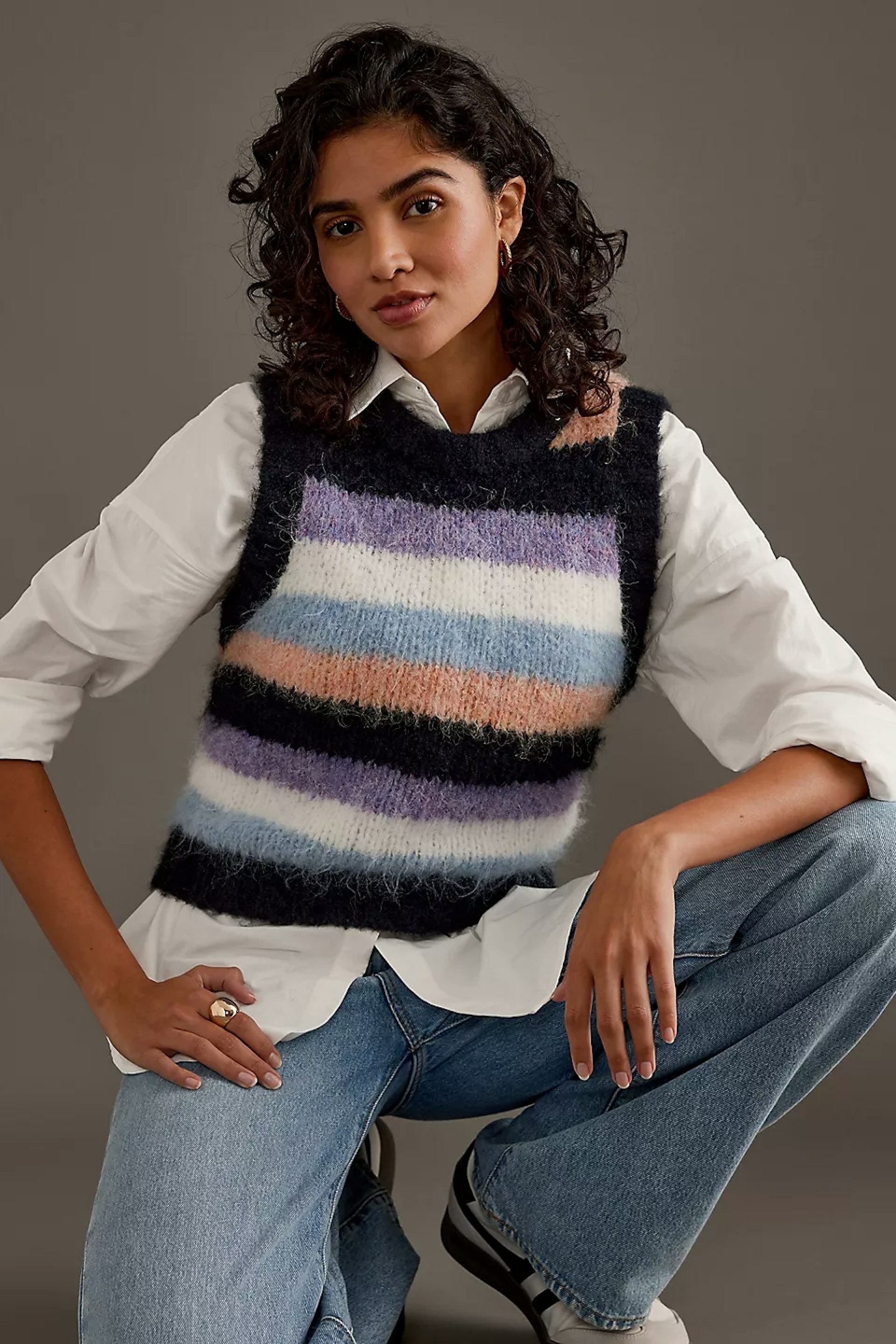 By Anthropologie Orla Knitted Sweater Vest