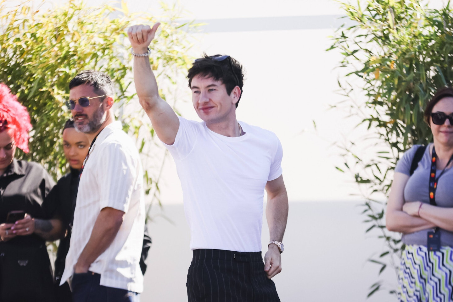 Barry Keoghan arriving at the Palais des Festivals in Milan