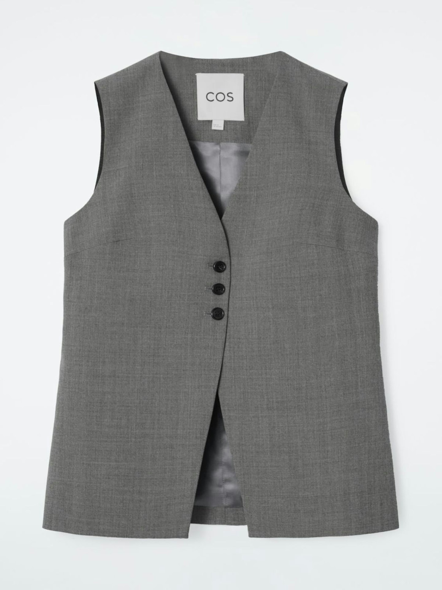 Longline Tailored Twill Waistcoat