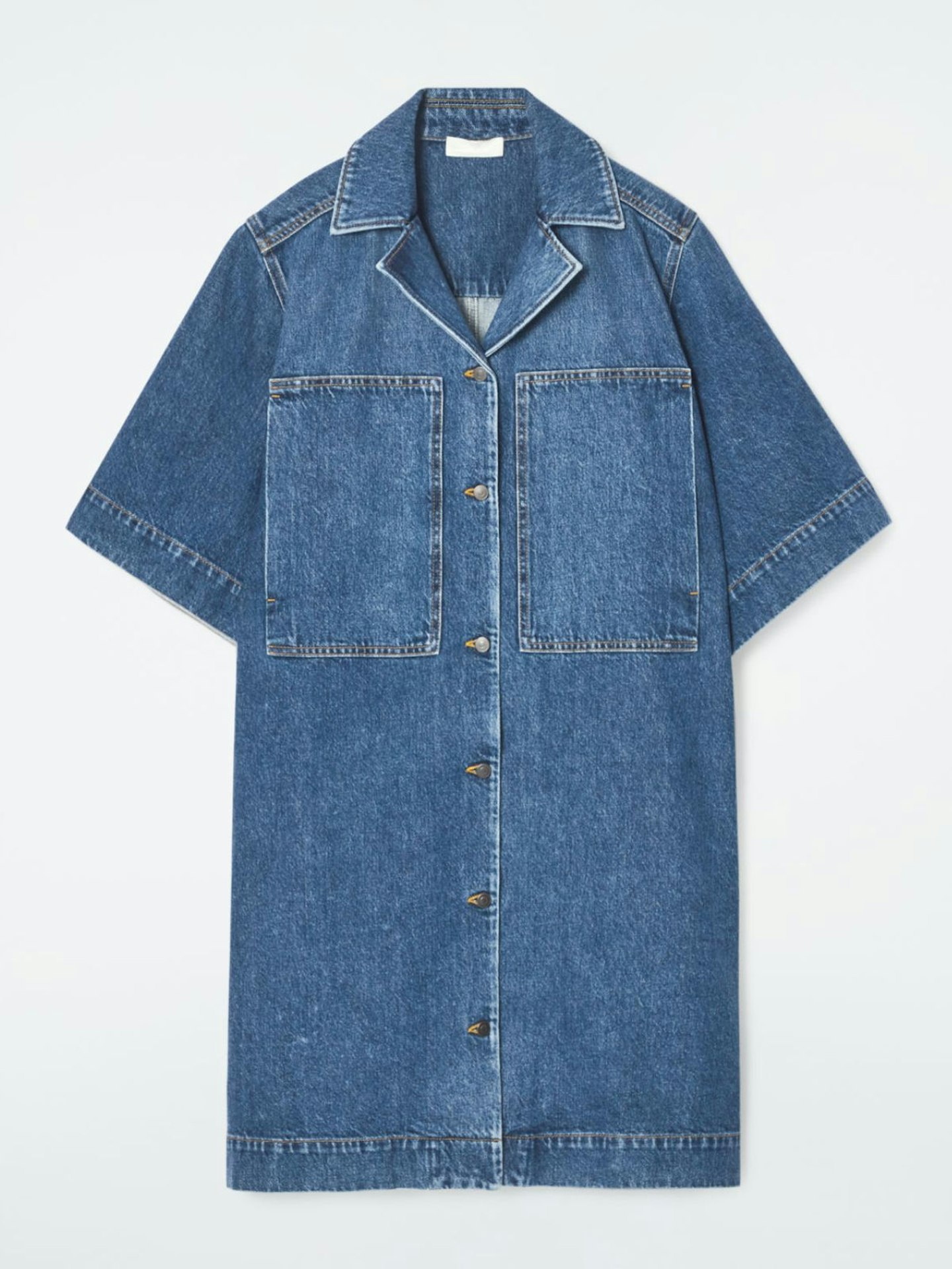 Mini Denim Shirt Dress