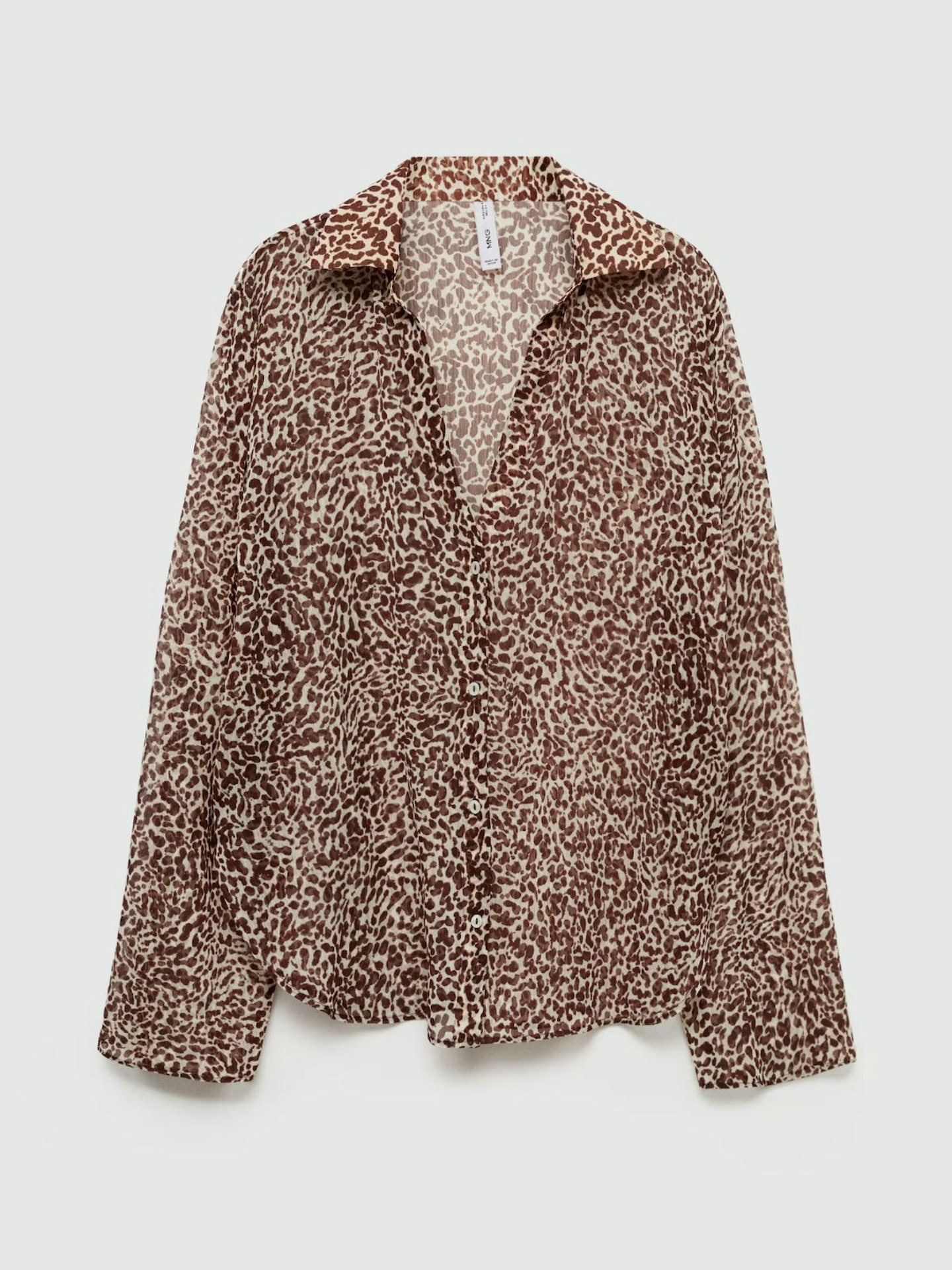 Mango, Fluid Leopard-Print Shirt