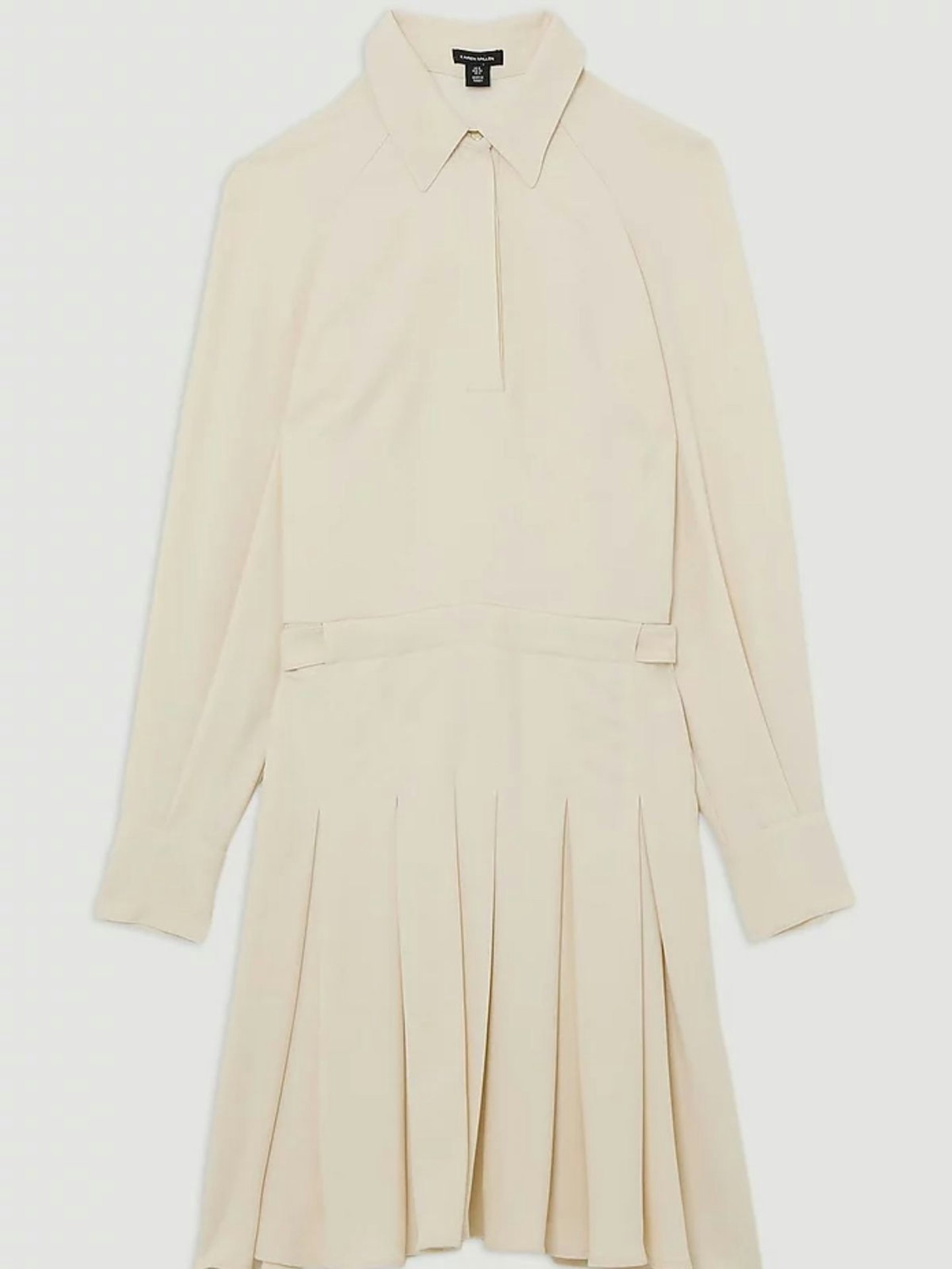 Karen Millen, Tailored Crepe Pleated Mini Dress