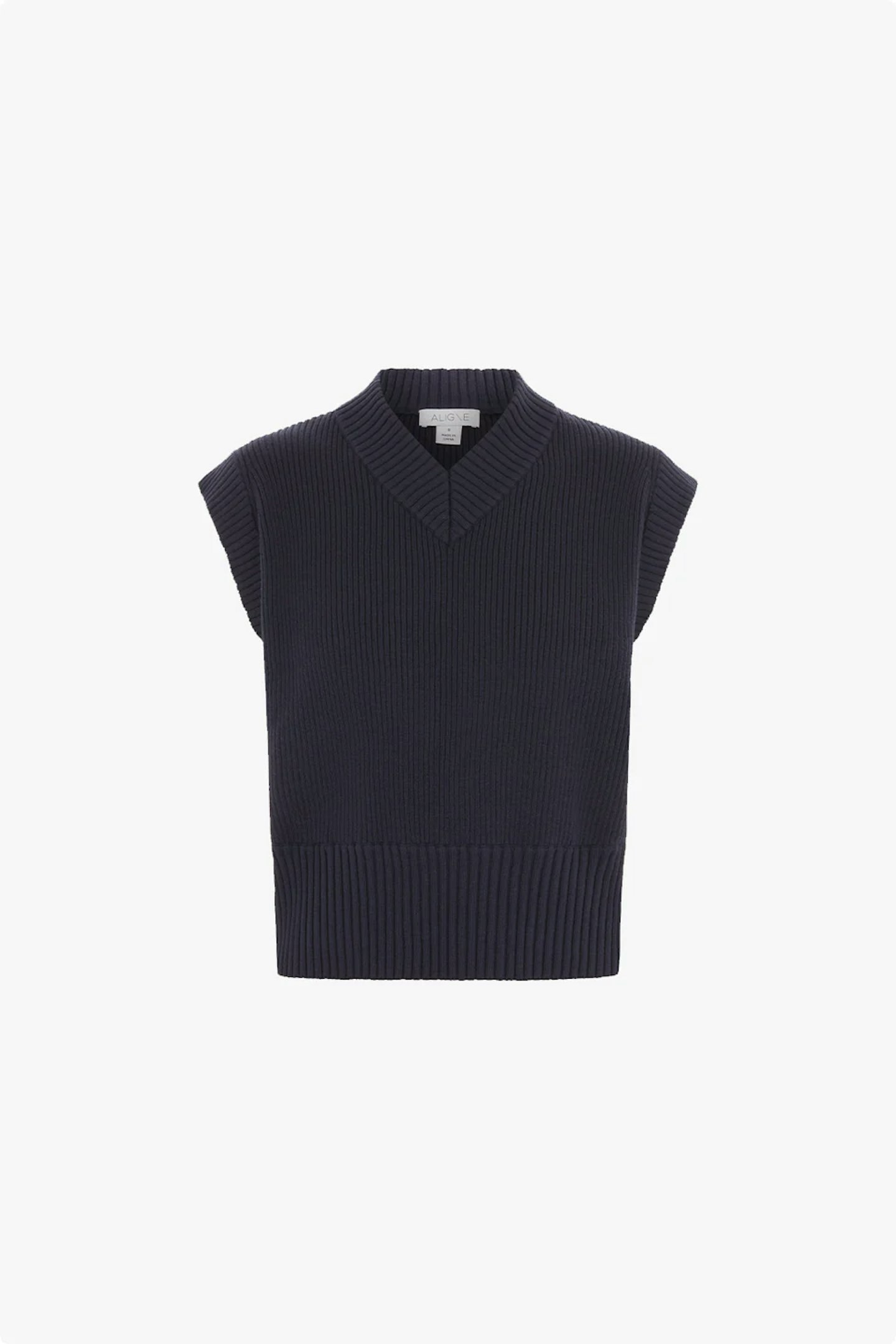 Marina V Neck Knit Vest, Aligne