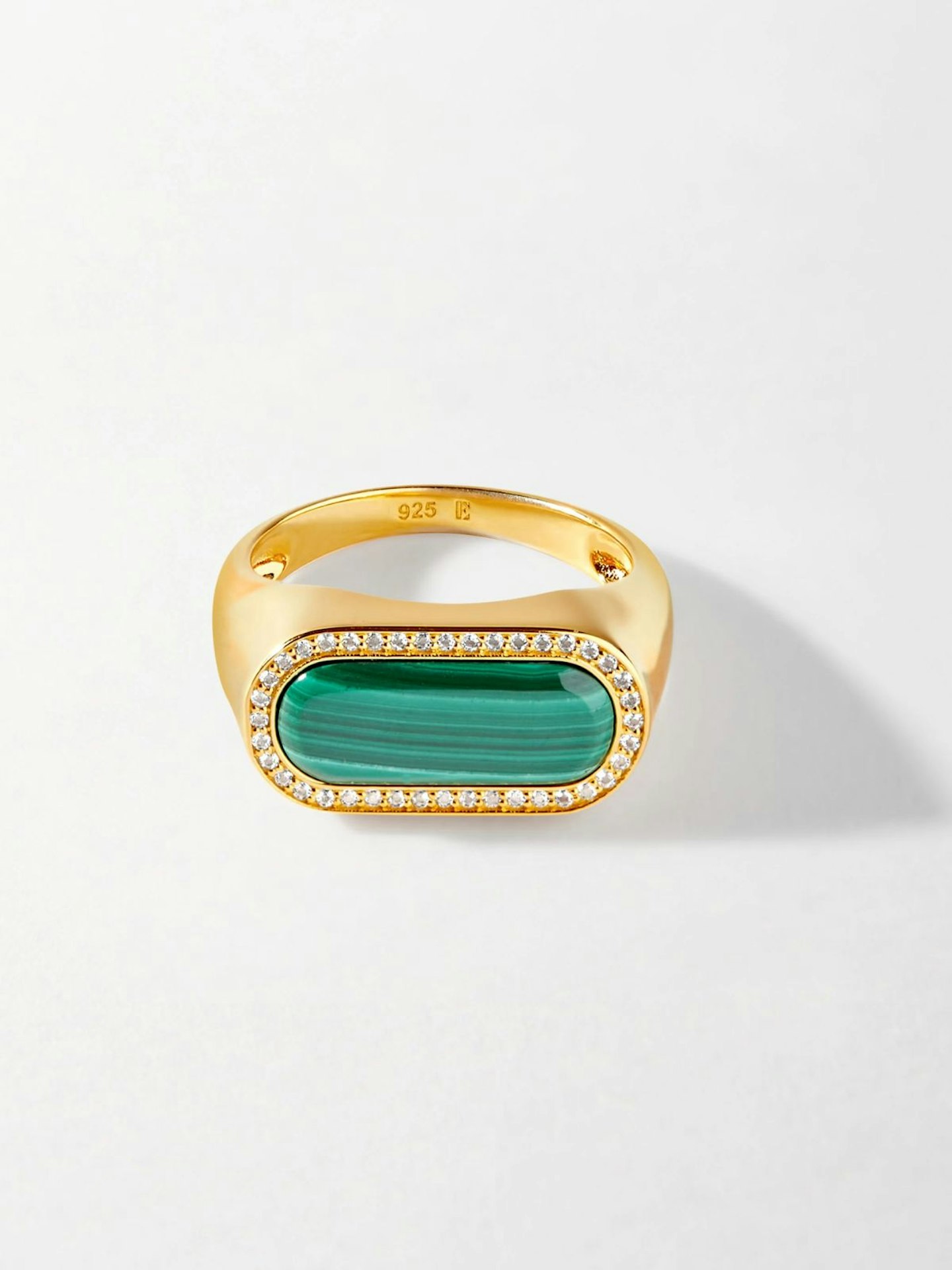 Edge of Ember, Malachite Statement Ring