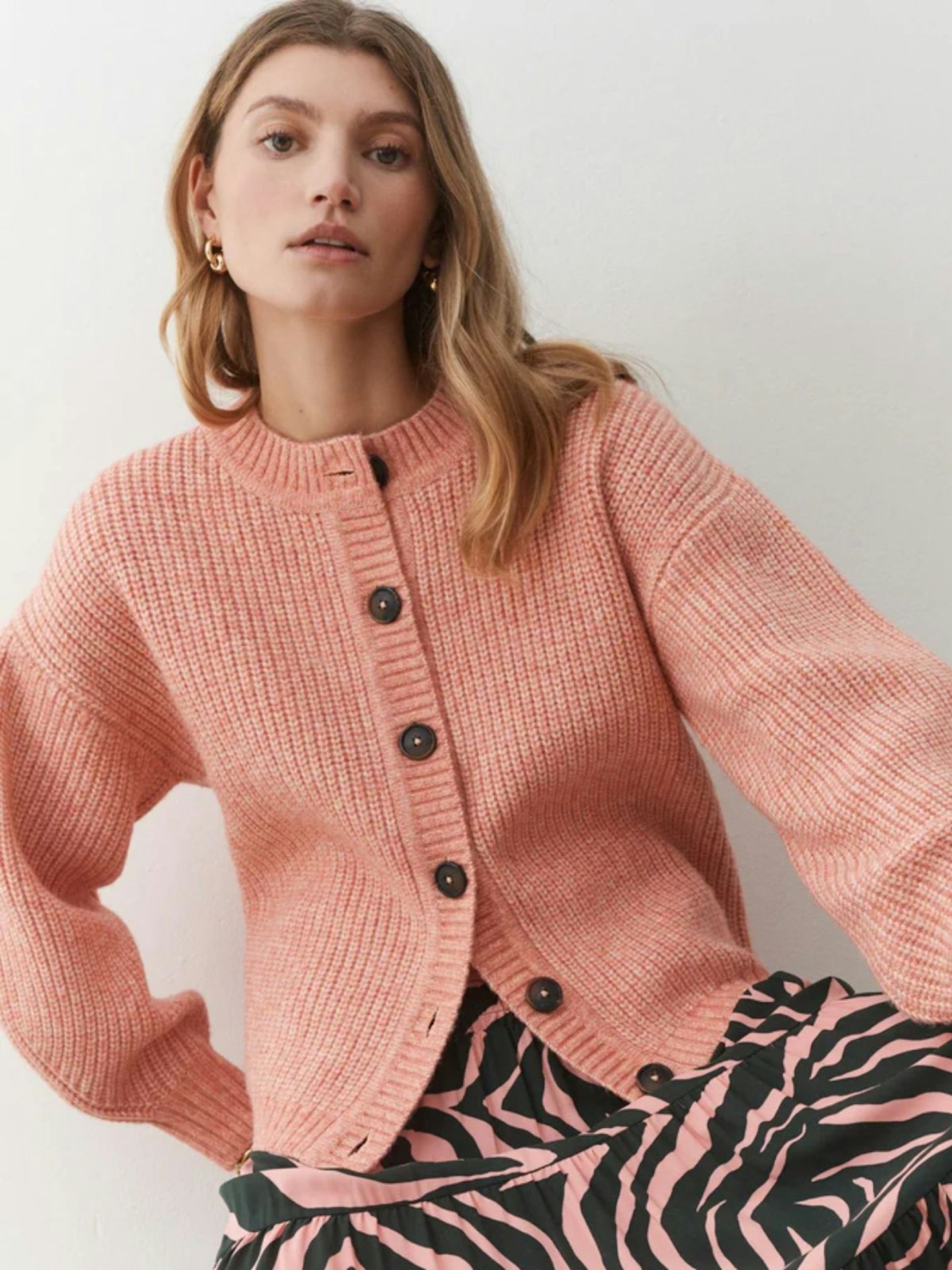 Lillian Pale Pink Cardigan