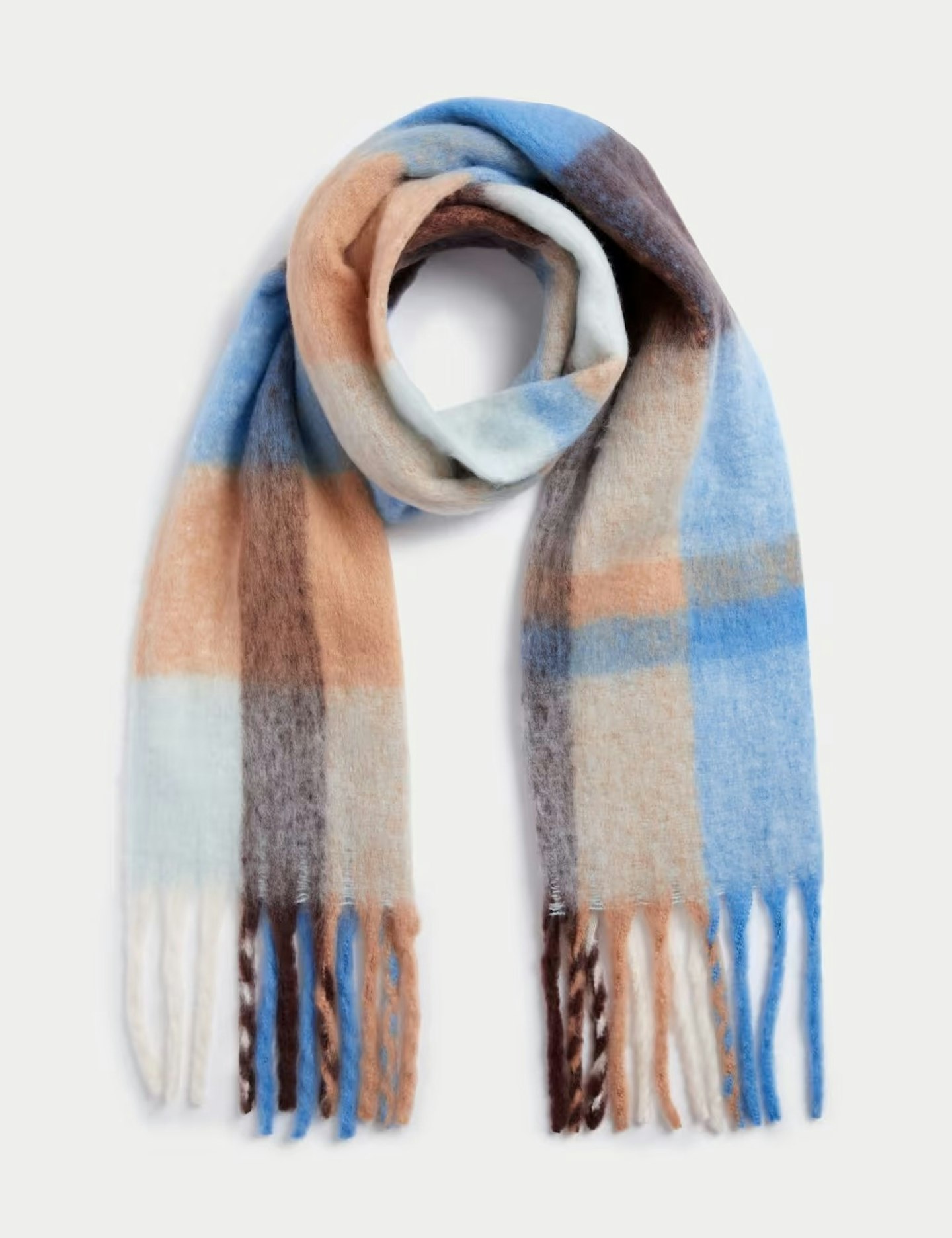 M&S checked scarf 