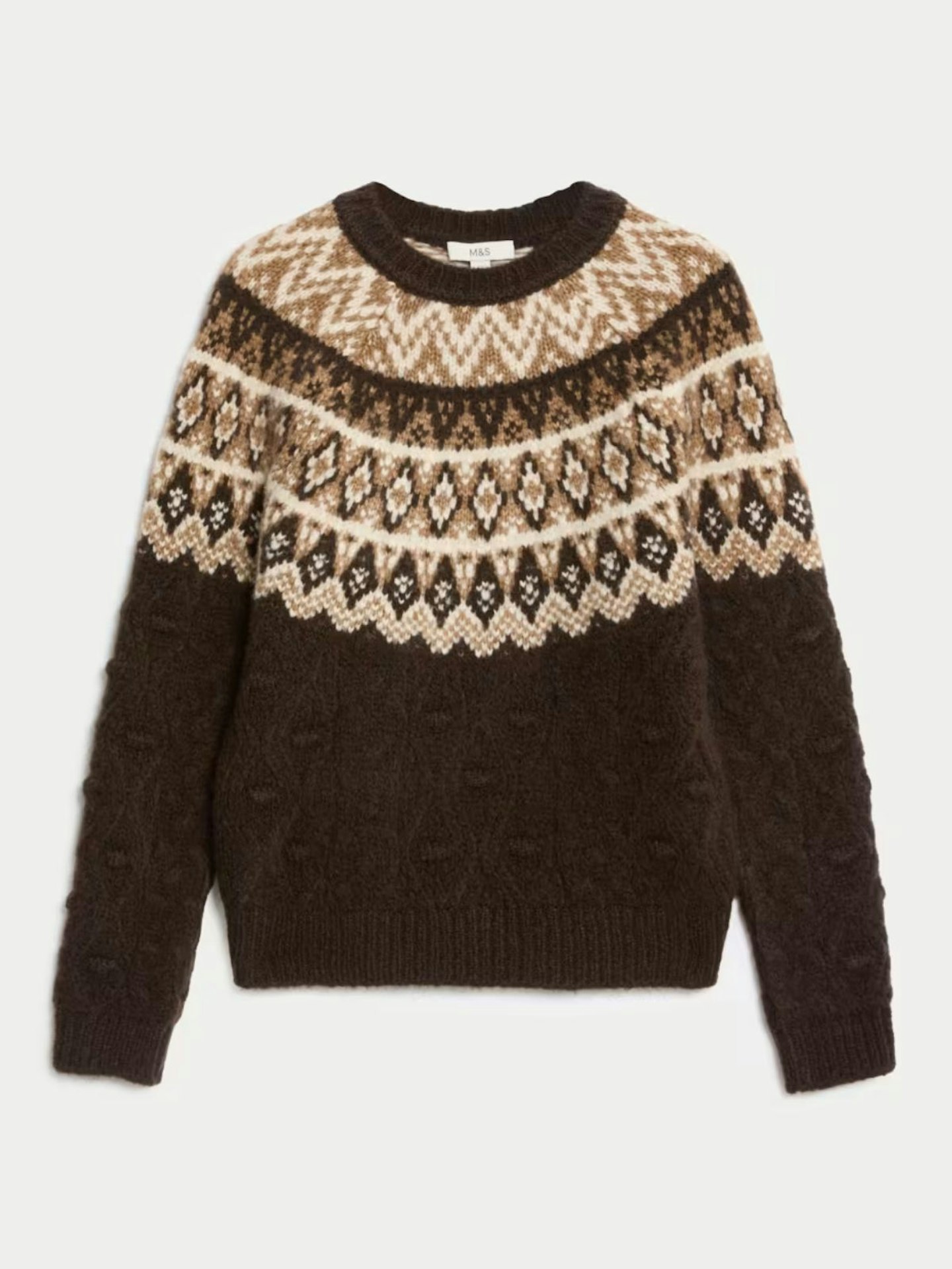 M&S, Fairisle Crew Neck Jumper