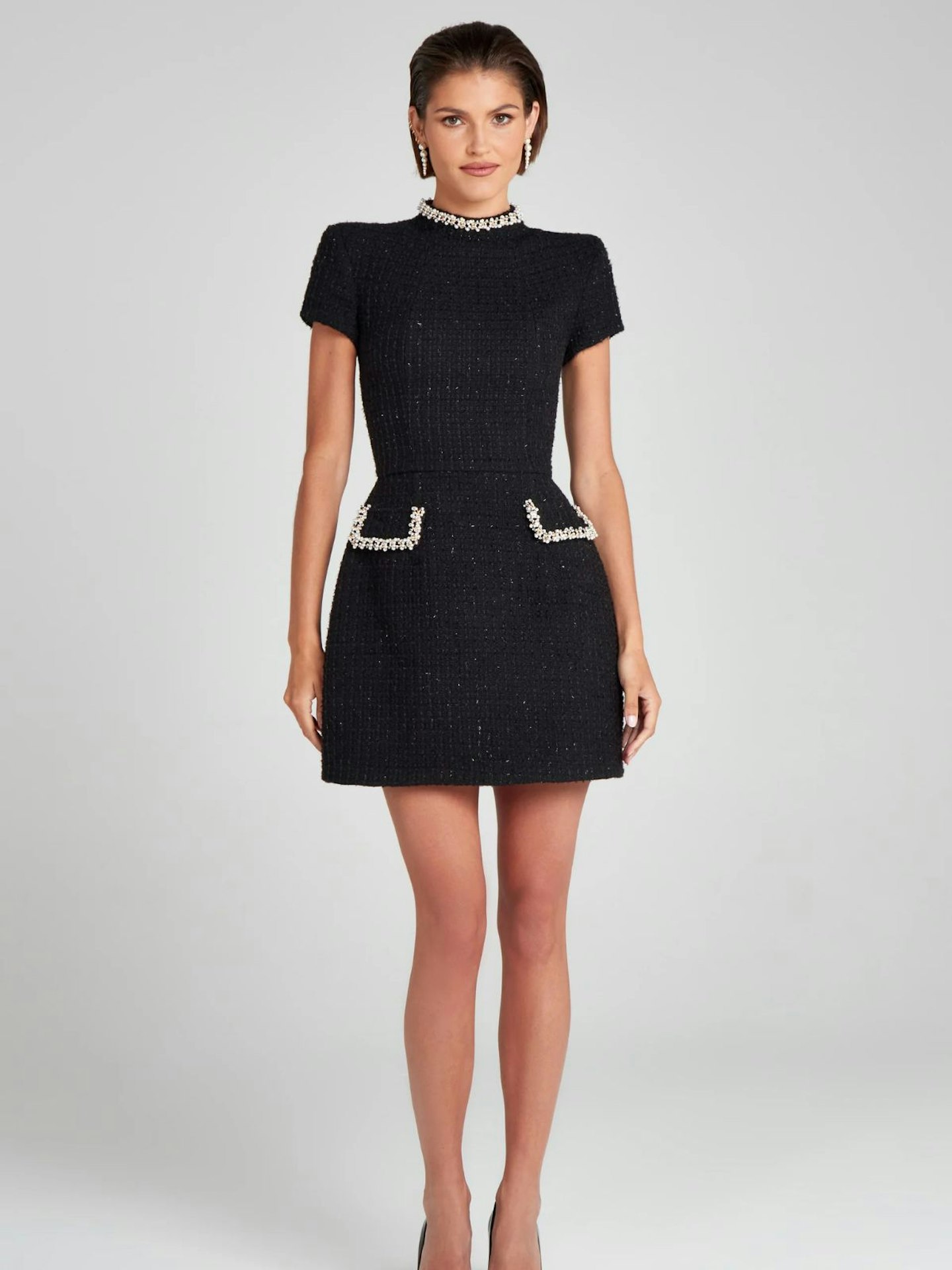 Nadine Merabi, Simone Black Dress