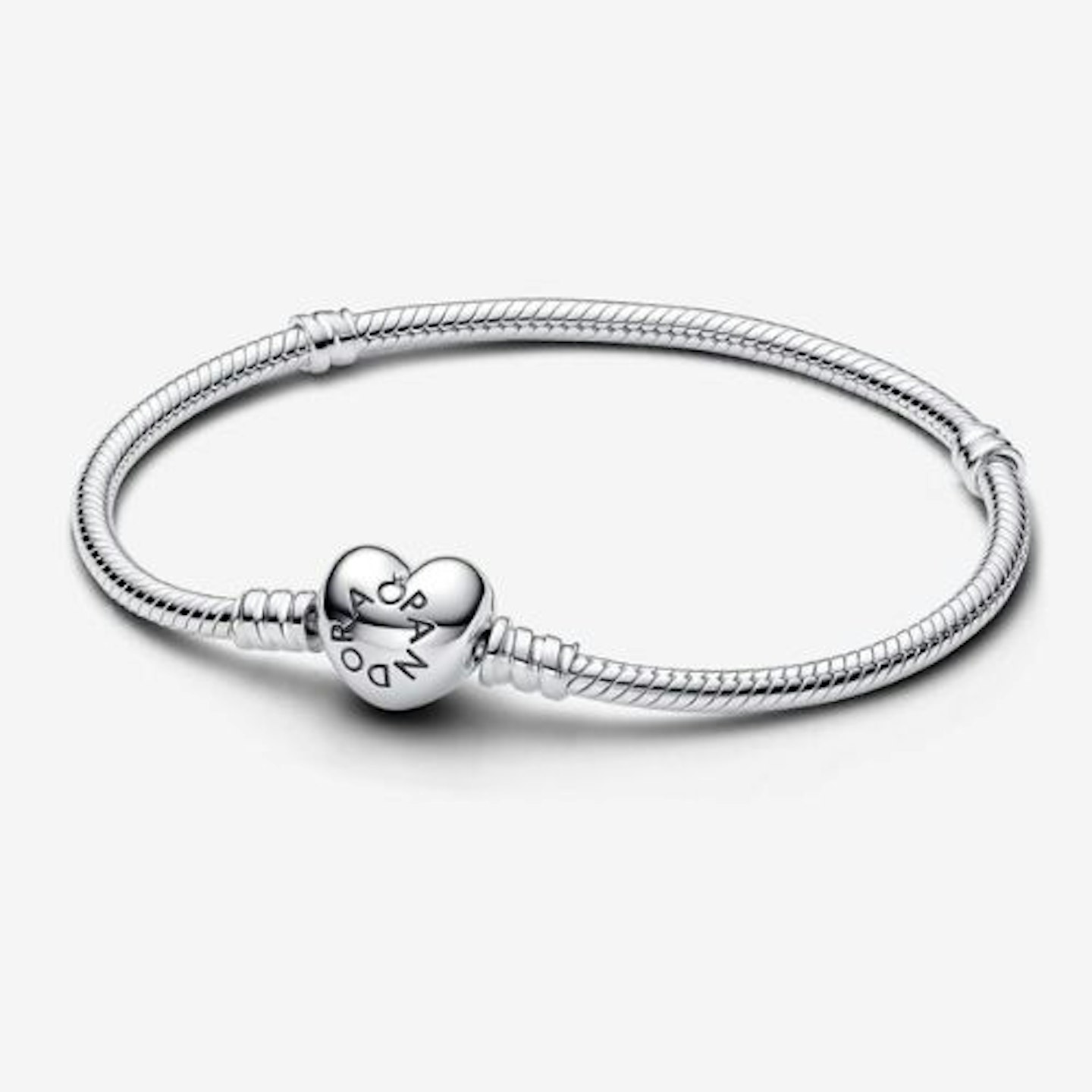 Pandora Moments Heart Clasp Snake Chain Bracelet