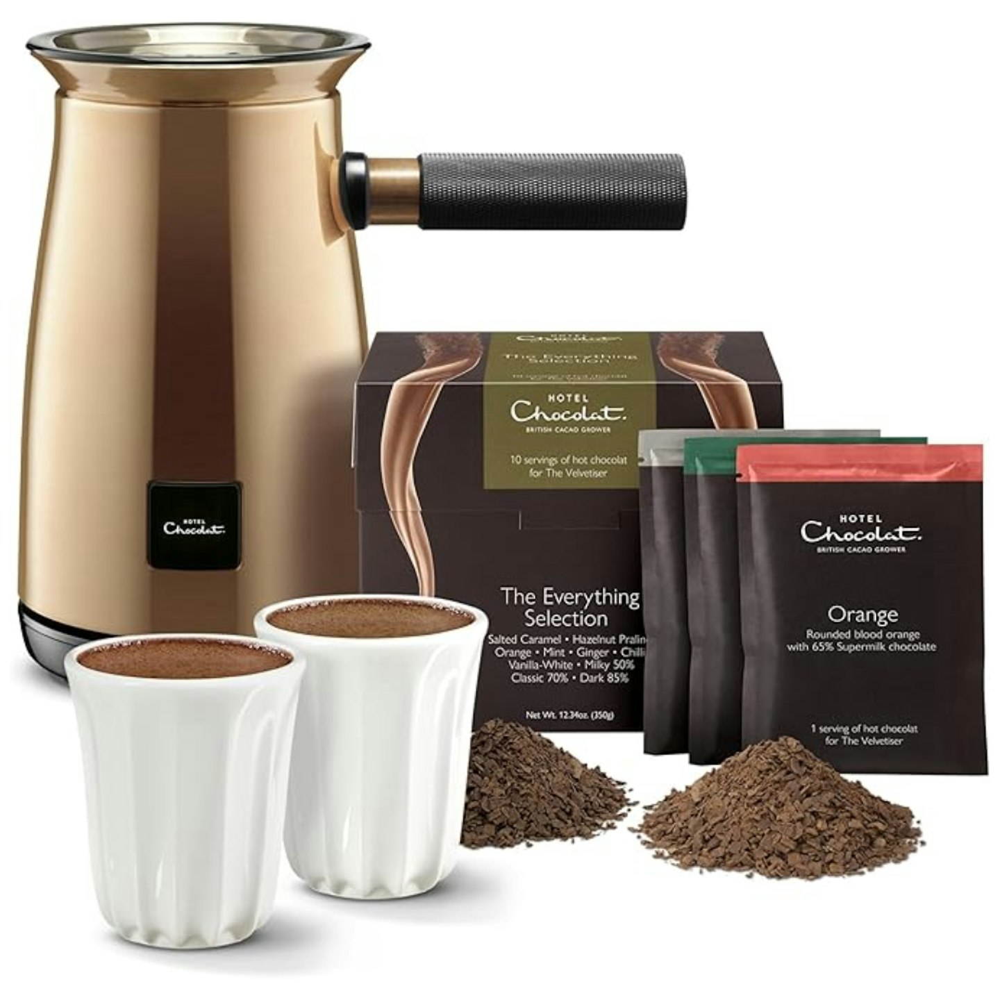 copper hotel chocolat velvetiser set