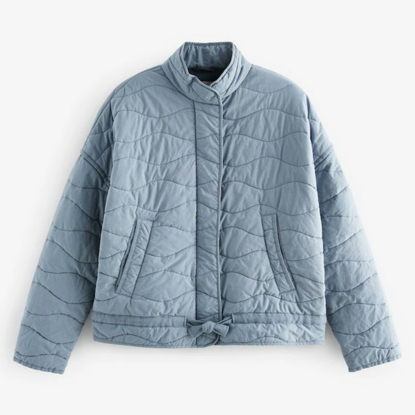 blue quilted jacket from Next