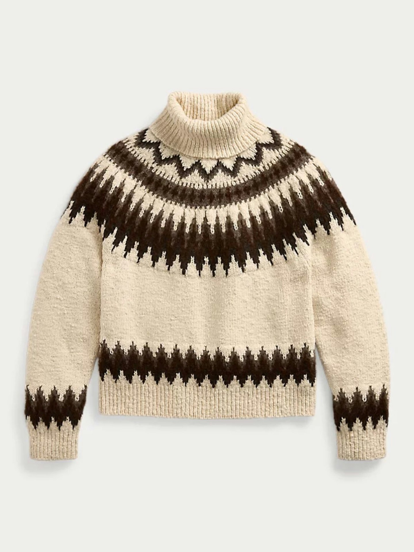 Ralph Lauren, Fair Isle Wool-Blend Roll Neck