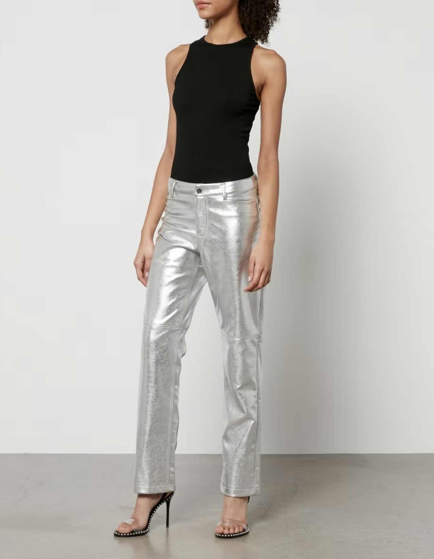 silver trousers for women