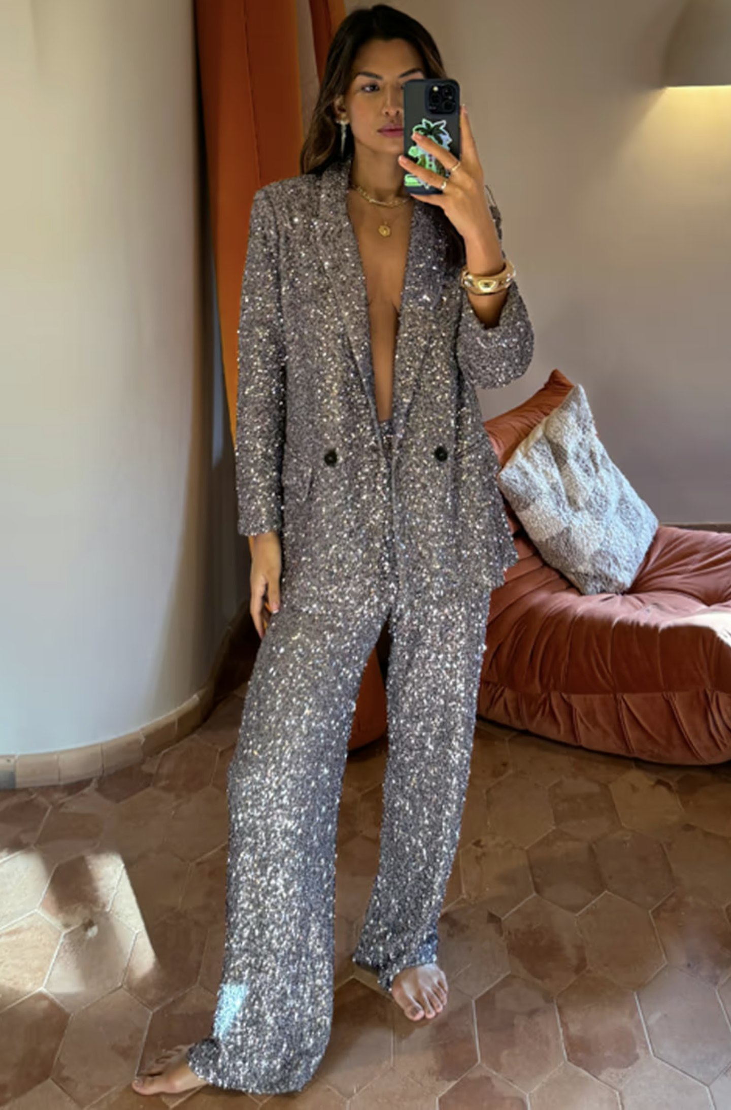 sequin suit