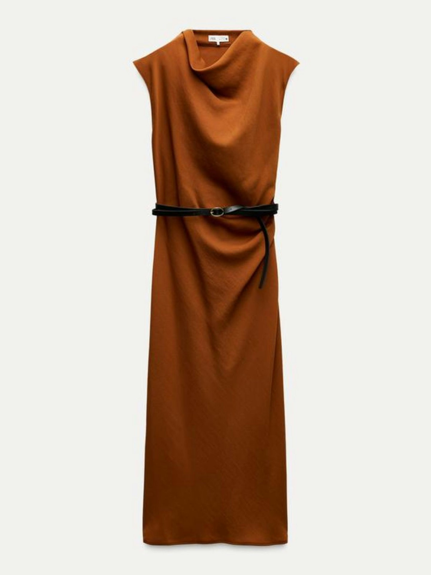 ZW Collection Midi Dress With Belt