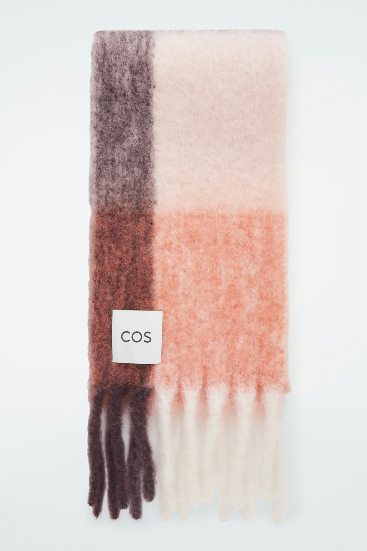 COS, Fringed Brushed-mohair Scarf